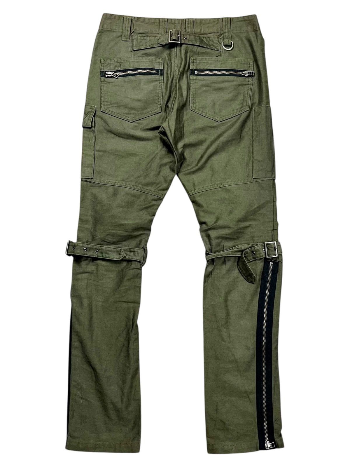 If Six Was Nine 2000s La Moda Libera - Bondage Flared Cargo Pants Size US 29 - 4 Thumbnail