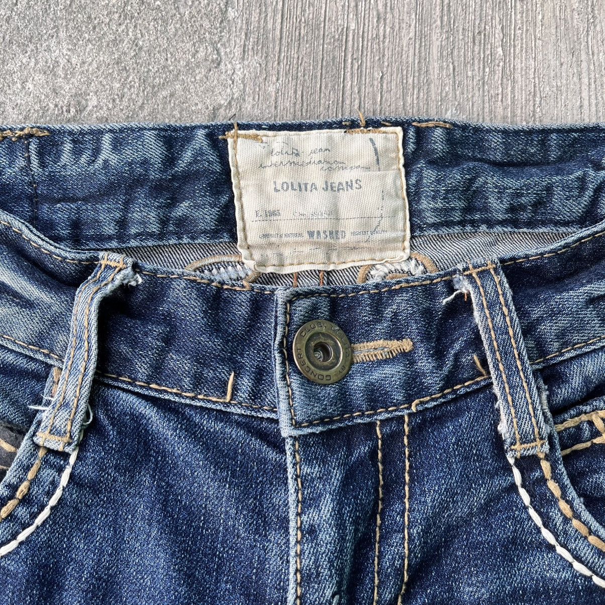 Japanese Brand Vintage Lolita Faded Flare Distressed Jeans Size US 30 / EU 46 - 8 Thumbnail