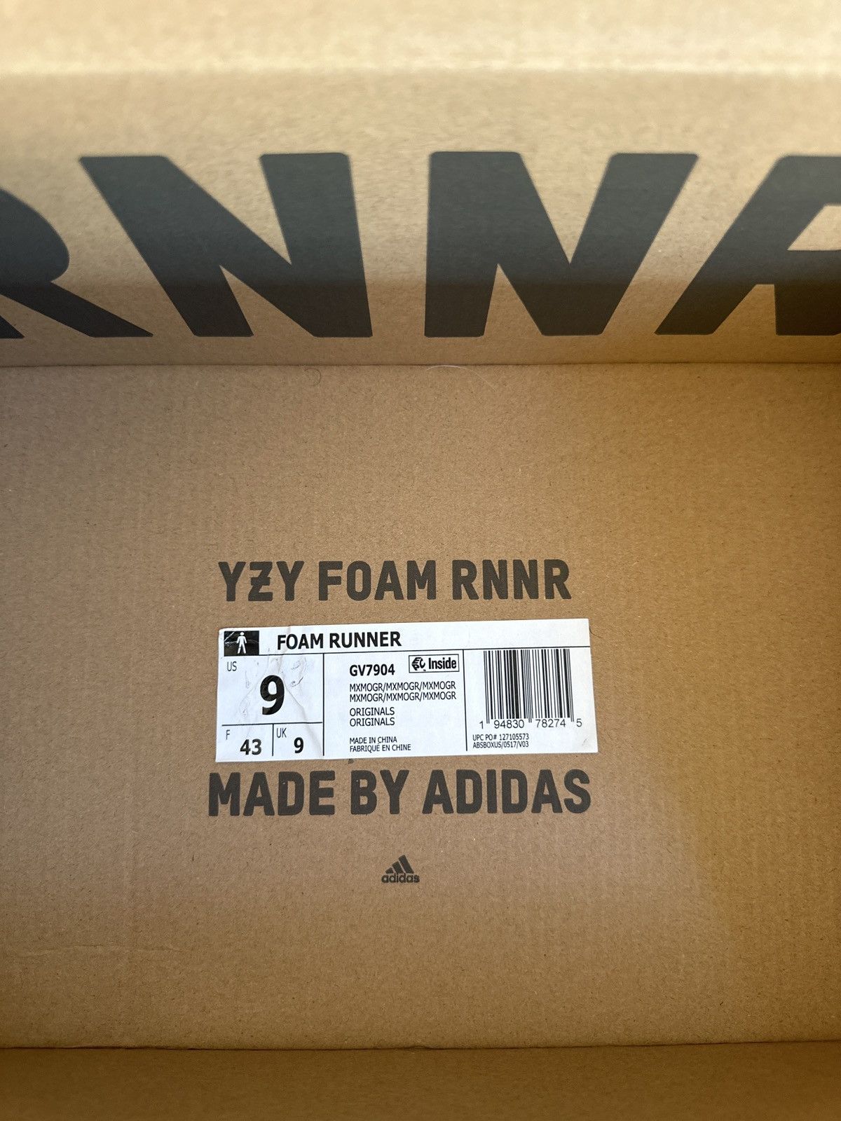 Adidas MXT Moon Grey YEEZY Foam Runner Size US 9 / EU 42 - 5 Thumbnail