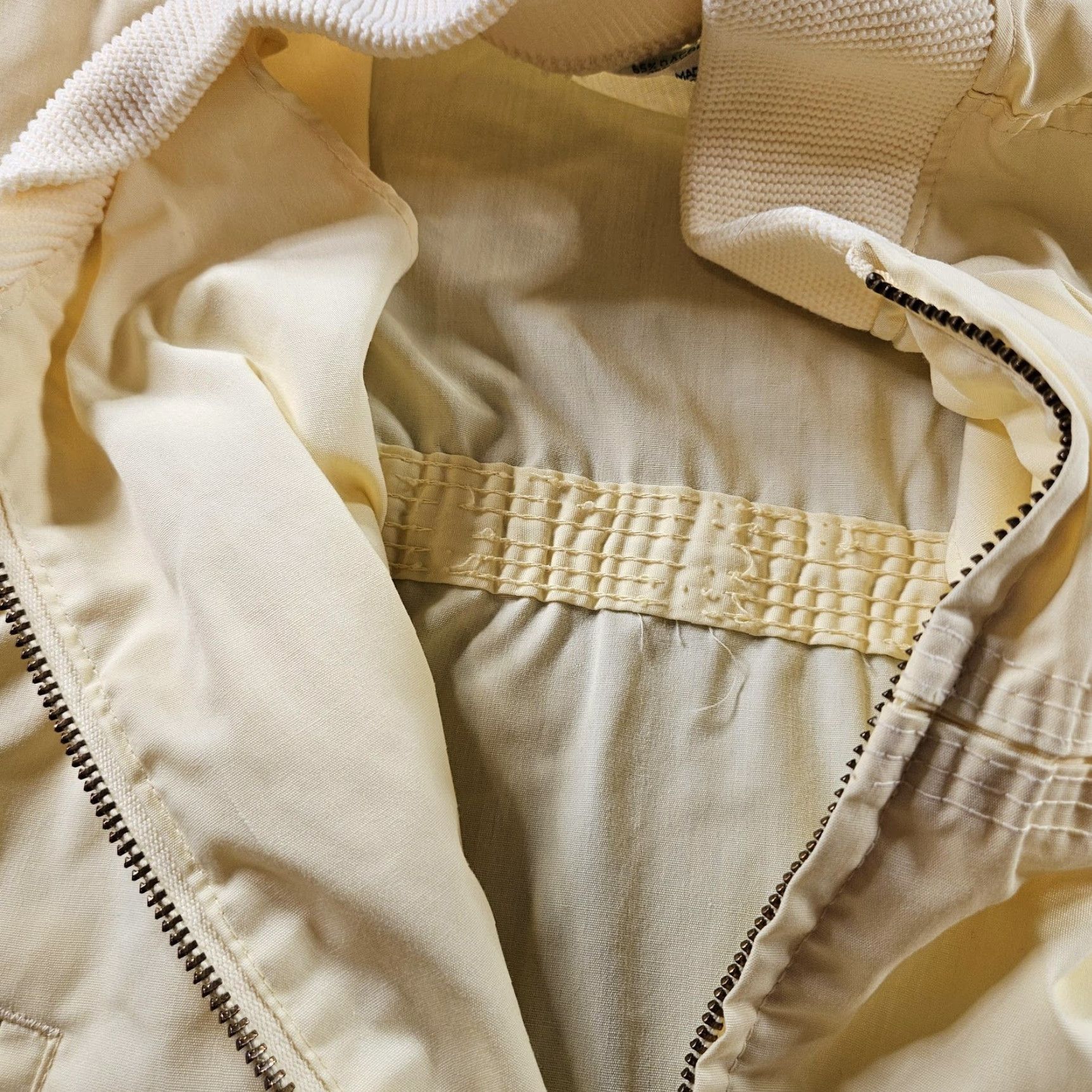 Vintage VINTAGE Bomber Jacket Mens M Yellow Lightweight Talon Zip Ribbed Collar 60s Size US M / EU 48-50 / 2 - 5 Thumbnail
