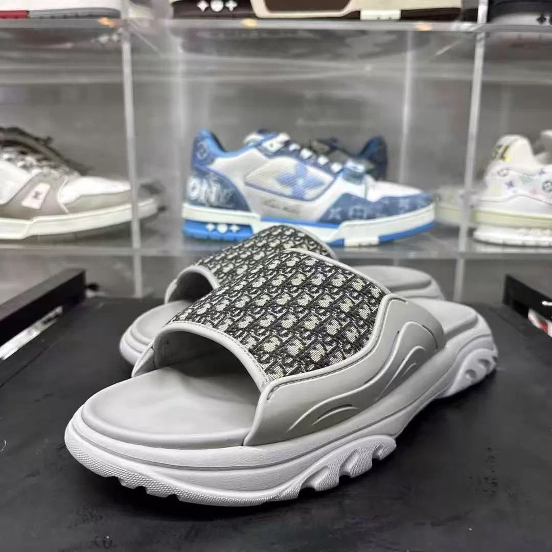 Dior Dior h-town Oblique Gray Slide 43 New Size US 10 / EU 43 - 1 Thumbnail