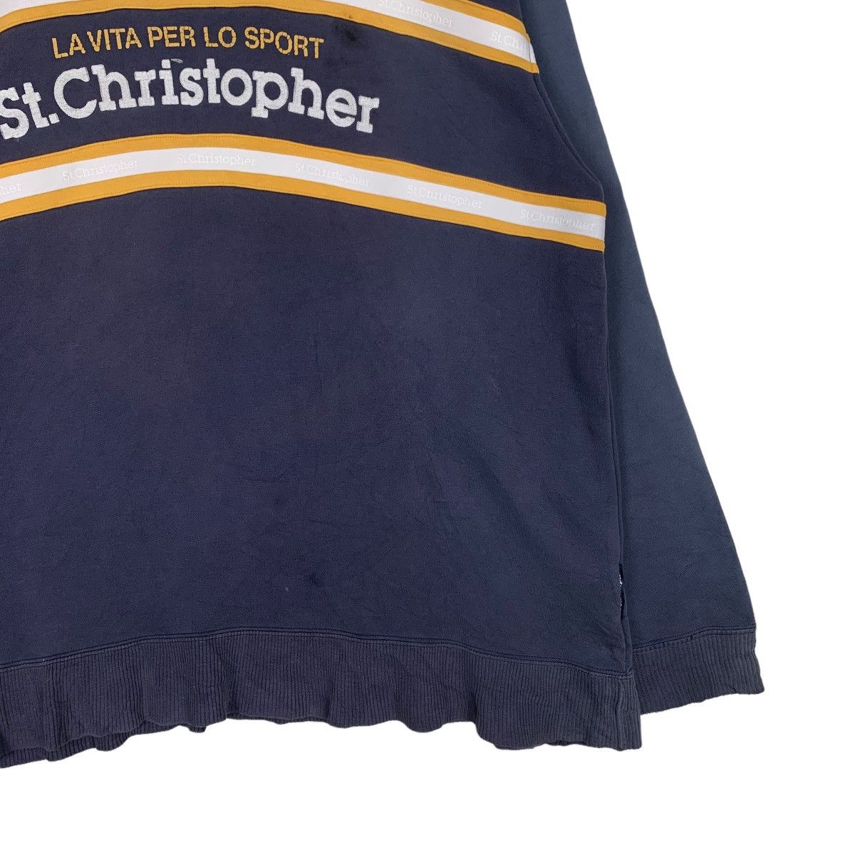 Vintage ST. CHRISTOPHER Embroidery Logo Half Zip Sweater #0960-C43 Size US L / EU 52-54 / 3 - 4 Thumbnail