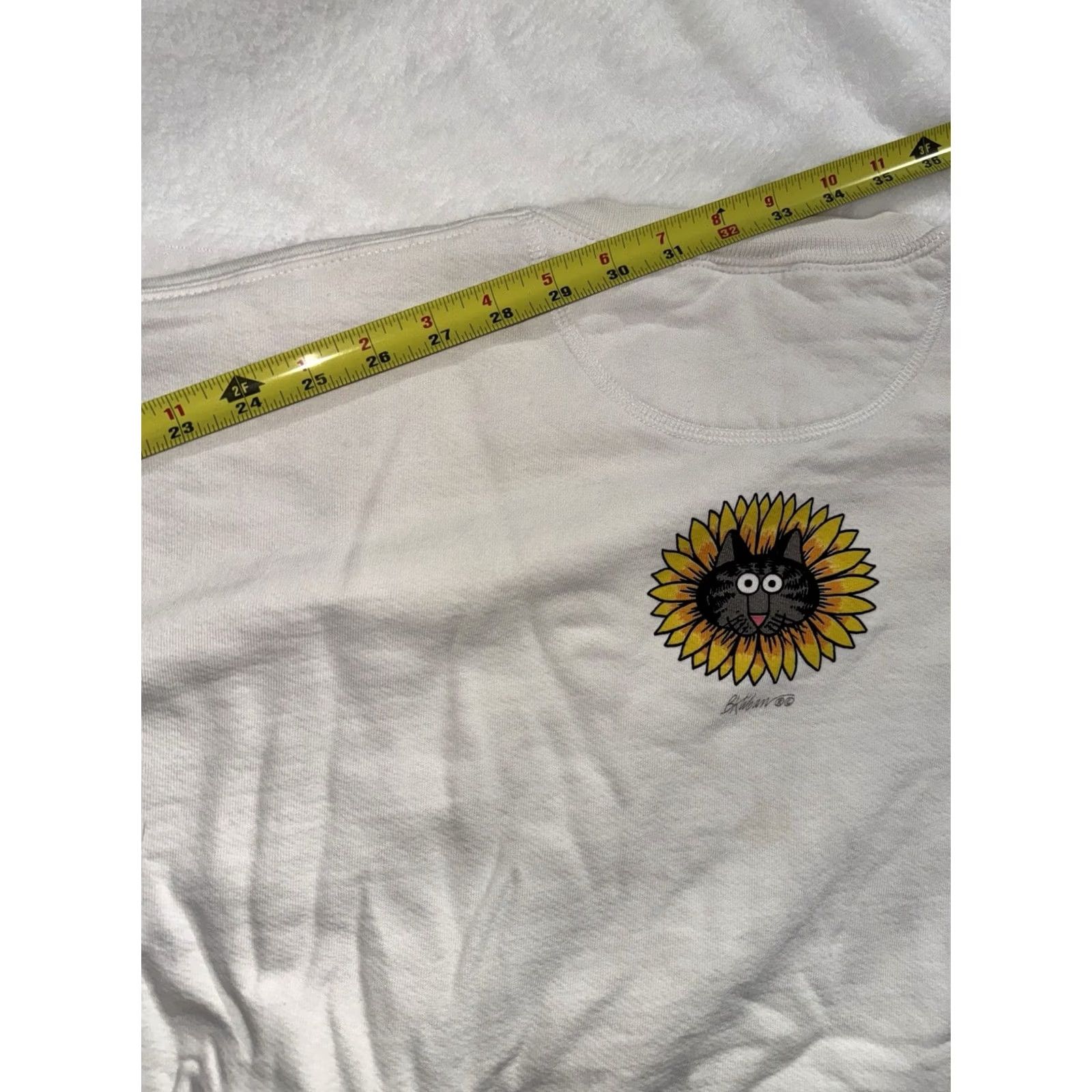 Vintage VINTAGE Crazy Shirts B Kliban Cat Sunflower Hawaii Crewneck Large White Long Sleeve Adult Mens Womens Size L / US 10 / IT 46 - 7 Thumbnail