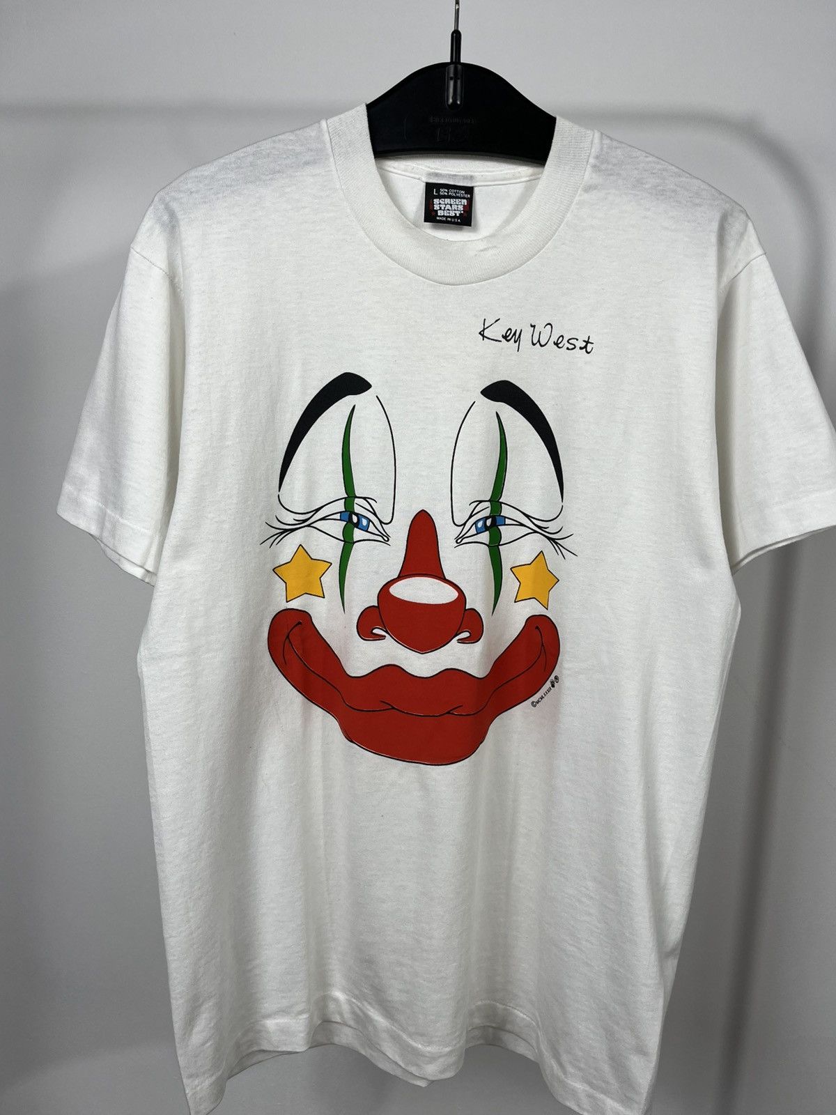 Other Vintage Key West Clown T-Shirt Screen Stars Single Stitch Size US L / EU 52-54 / 3 - 3 Thumbnail