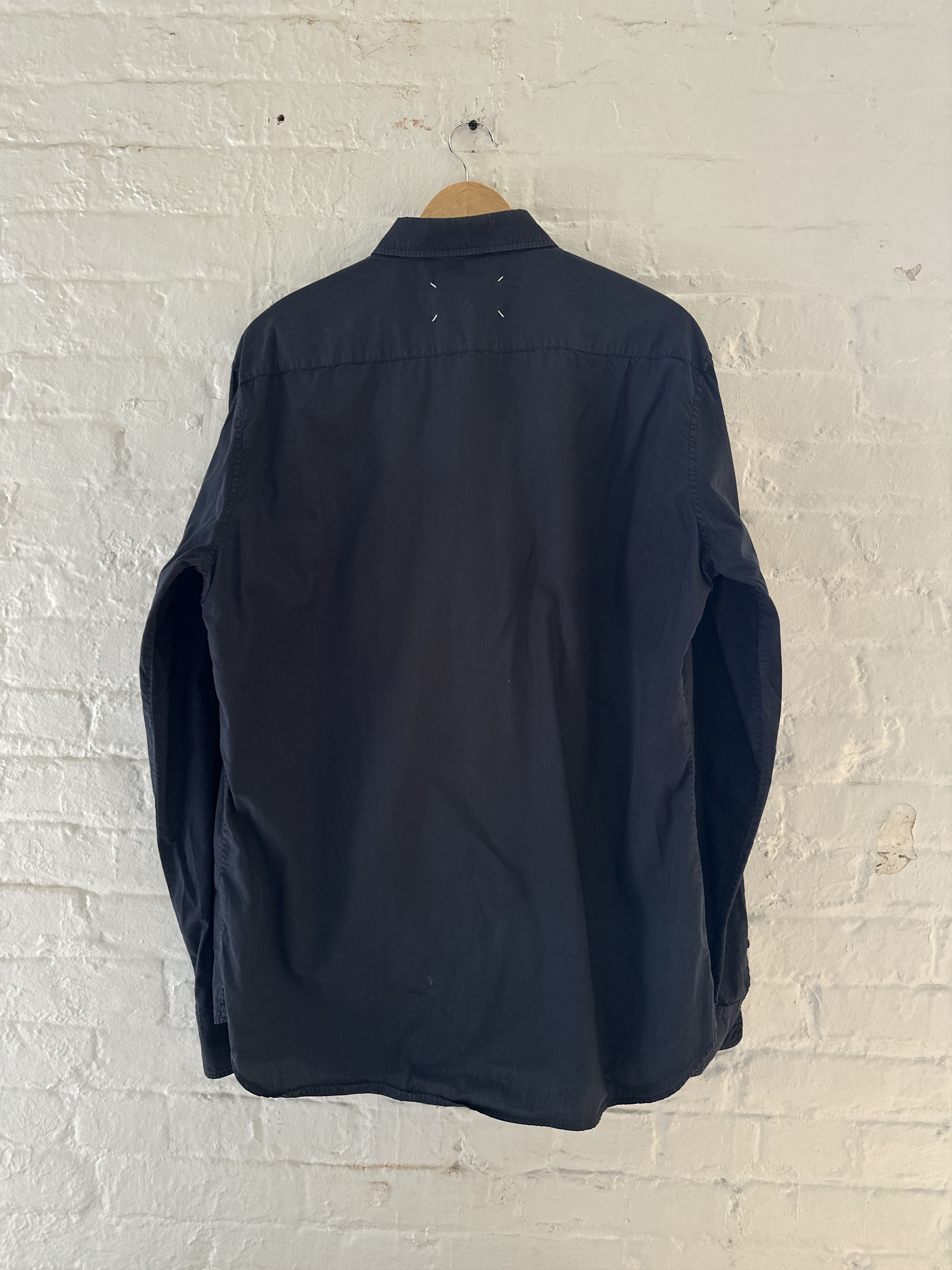 Maison Margiela Maison Margiela Contrast Stitch Pocket Button Up Shirt Size US L / EU 52-54 / 3 - 3 Thumbnail