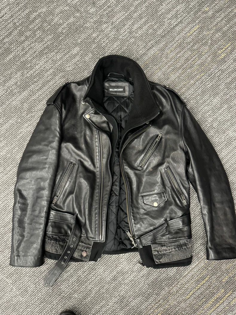 balenciaga 3-in-1 Leather Jacket -DMC