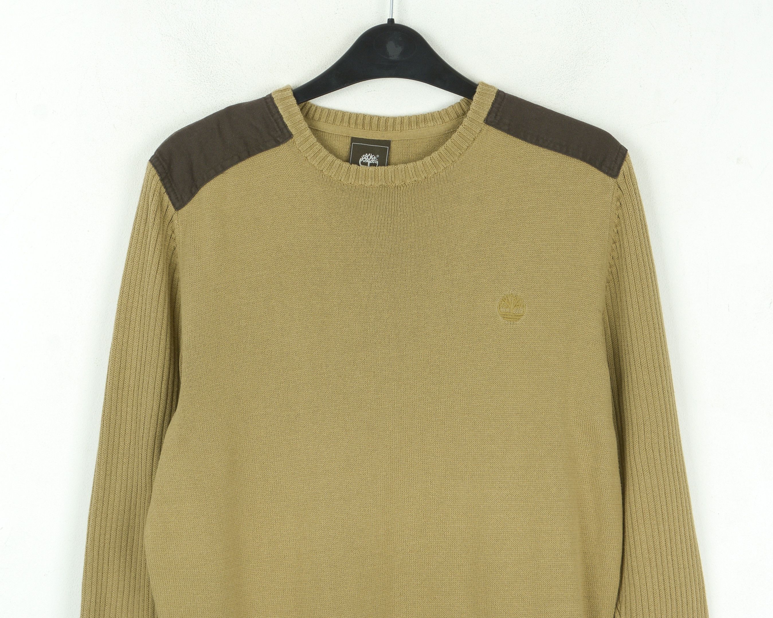 Timberland Cotton Sweater S Pullover Crew Neck Beige Jumper Knitted Top Size US S / EU 44-46 / 1 - 2 Thumbnail