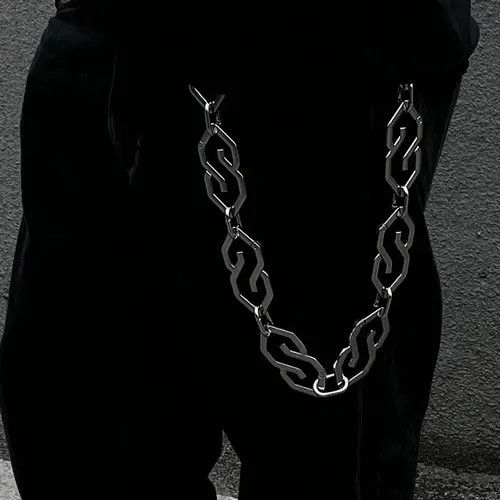 Jewelry Silver Cross & Link Metal Chains, Men's Accessory Chains Size ONE SIZE - 3 Thumbnail
