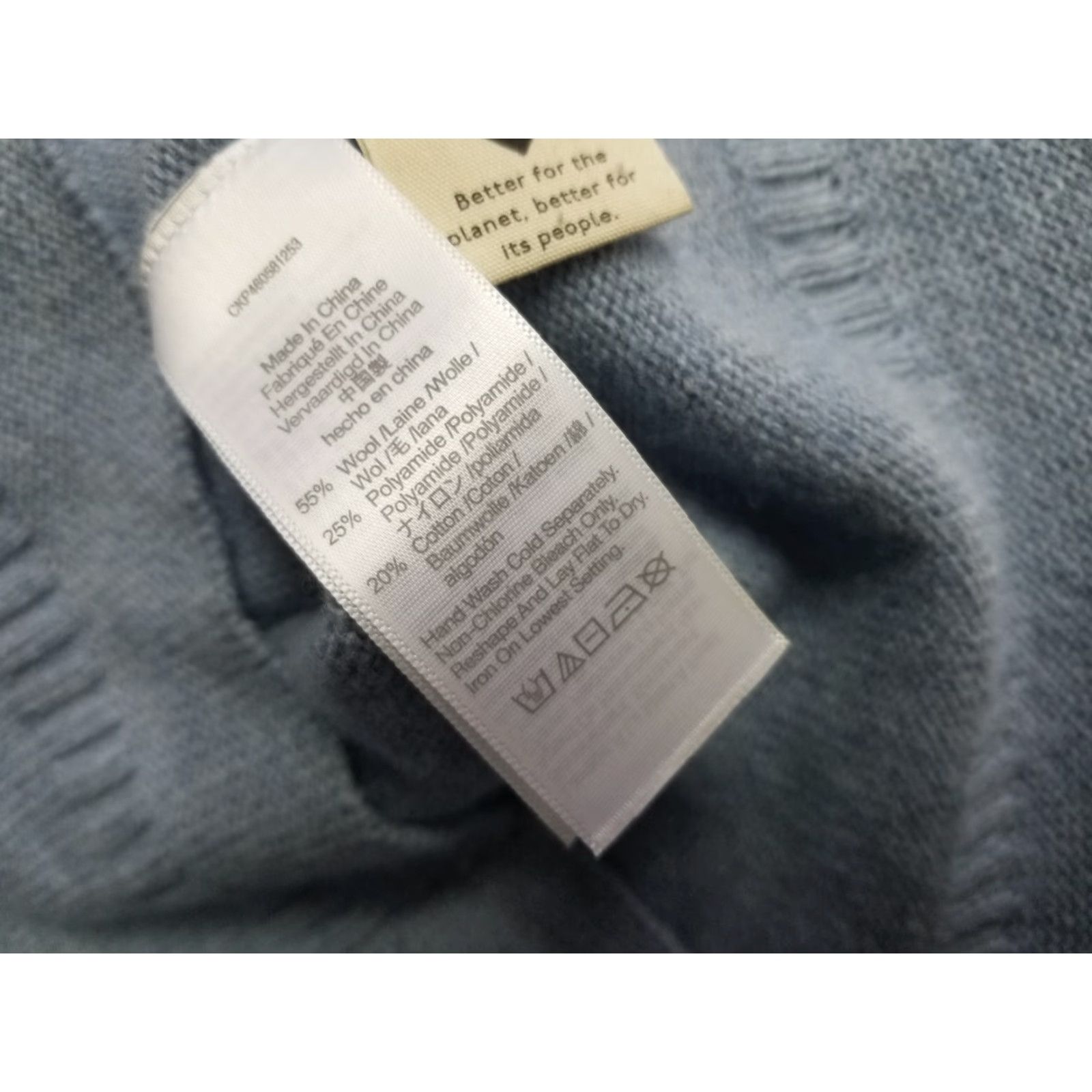 Madewell Madewell Vest Sweater Blue Wool Blend Knit L Womens Large Sleeveless See Stain Size L / US 10 / IT 46 - 6 Thumbnail