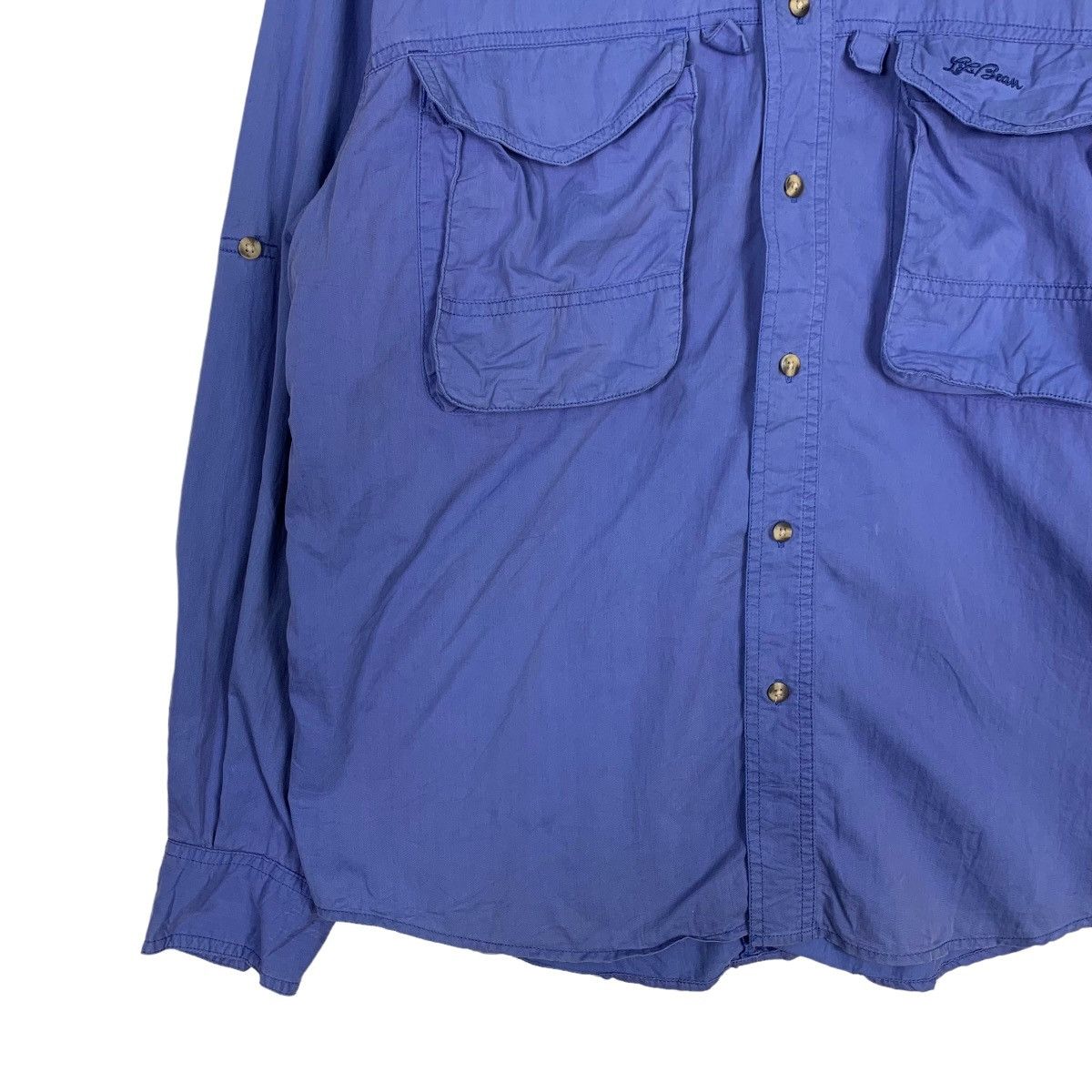 L.L. Bean L.L BEAN Blue Flannel / Button Up Shirt #0155-C8 Size US M / EU 48-50 / 2 - 4 Thumbnail