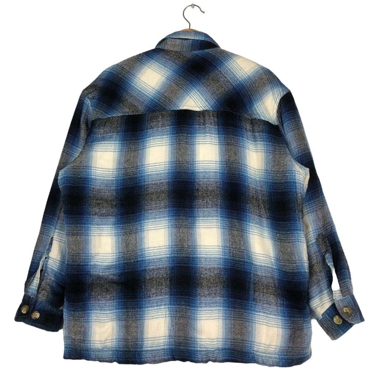 Flannel 🔥VINTAGE FLANNEL SHIRT JACKET SHEARLING LUCUPE ISSEY MIYAKE Size US M / EU 48-50 / 2 - 8 Thumbnail