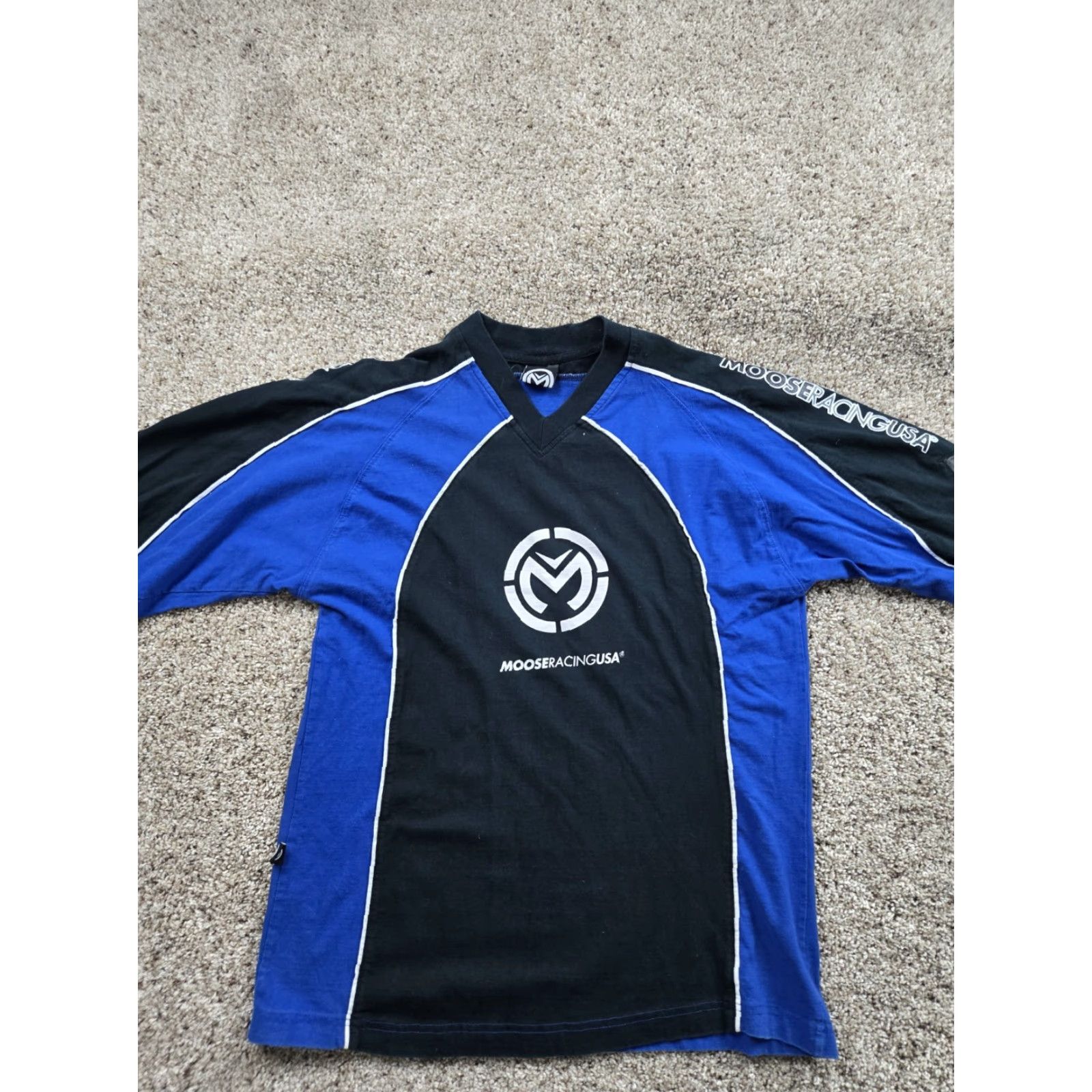 Vintage VINTAGE Moose Racing Shirt Mens S Black Long Sleeve Graphic Print 2000s Y2K Moose Racing Logo Size US S / EU 44-46 / 1 - 3 Thumbnail