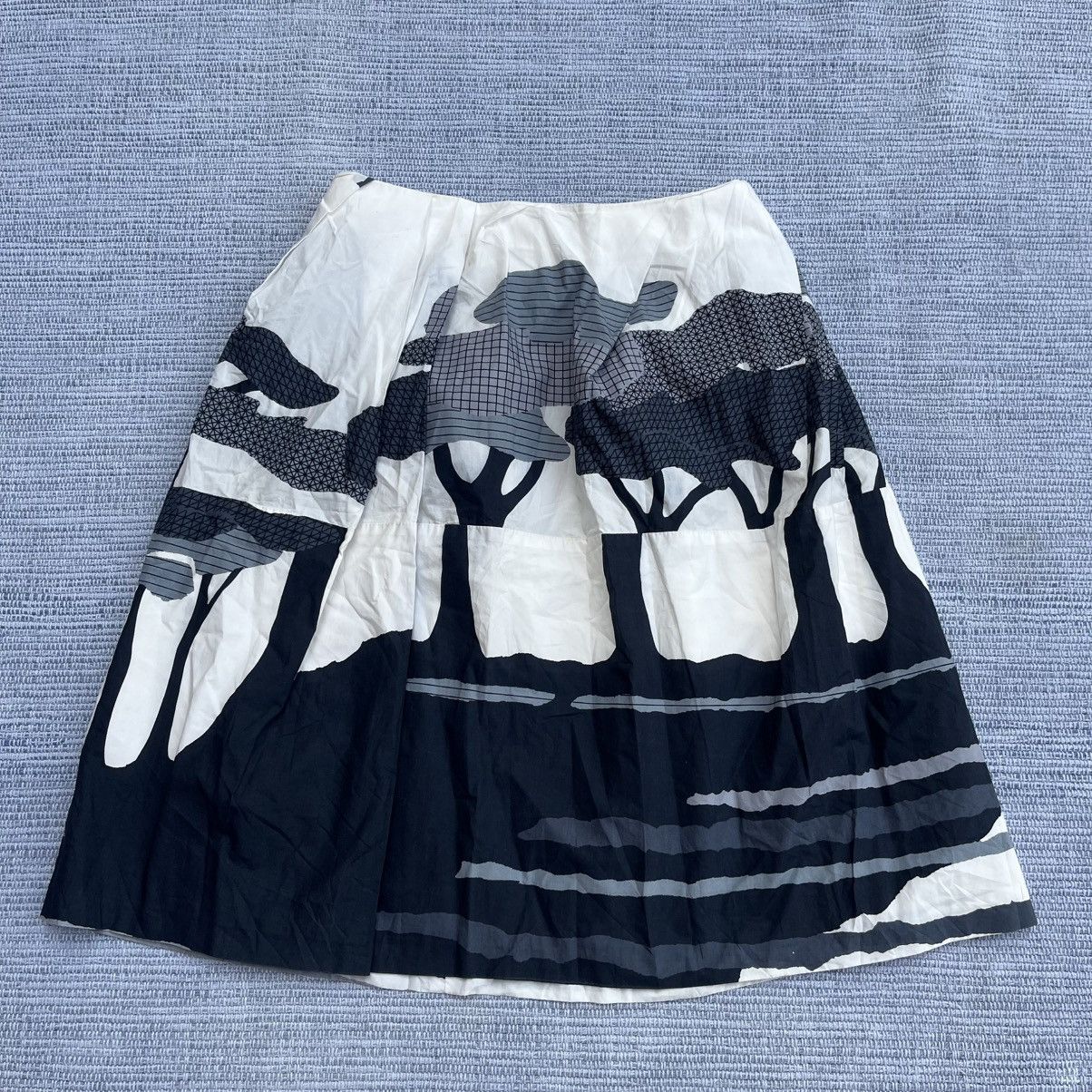 Marni [Used] MARNI Total Pattern Pleated Flare Skirt Knee Length Size 25" / US 0 / IT 36 - 2 Thumbnail