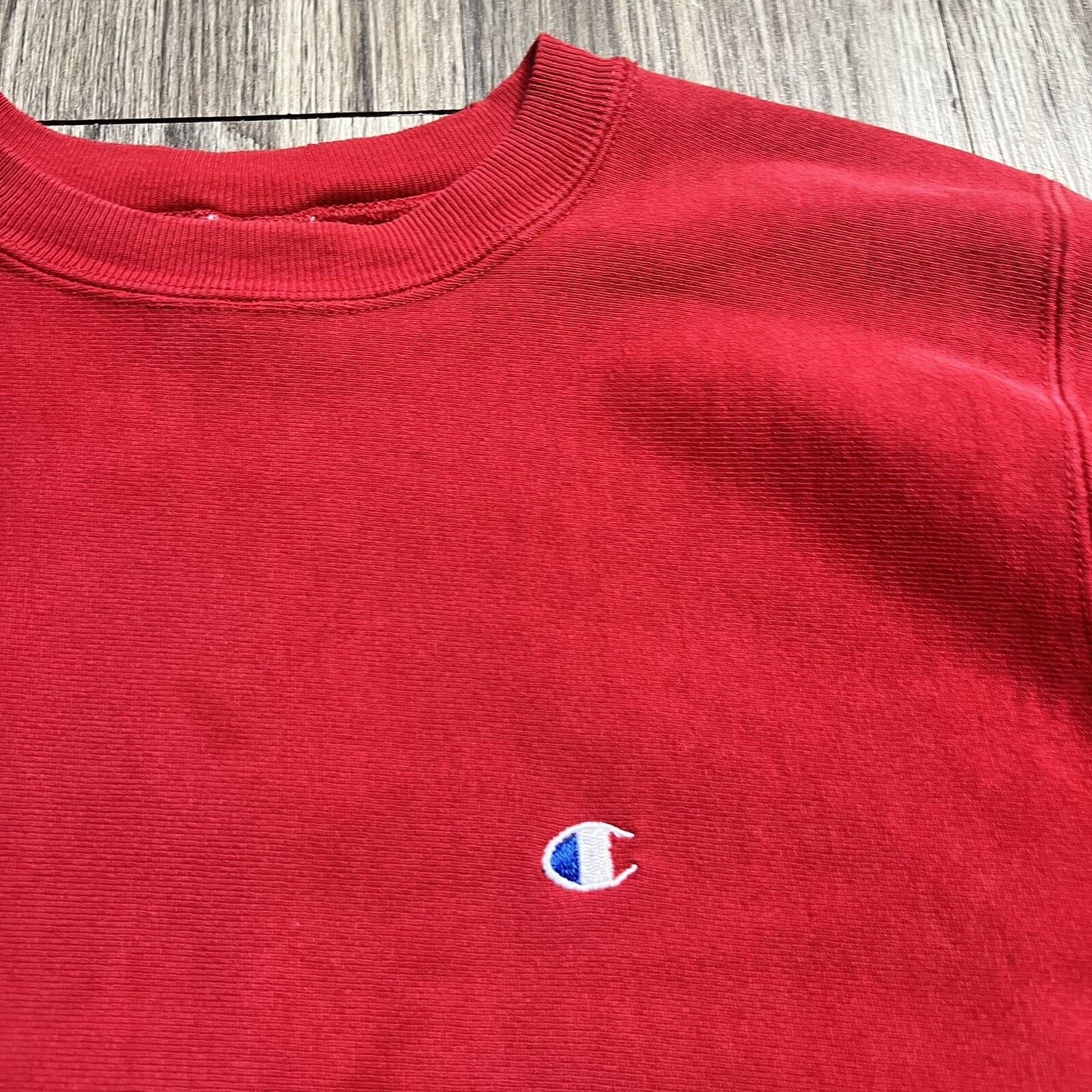 Champion Vintage 90s Champion Reverse Weave Red Sweatshirt Large Size US L / EU 52-54 / 3 - 4 Thumbnail