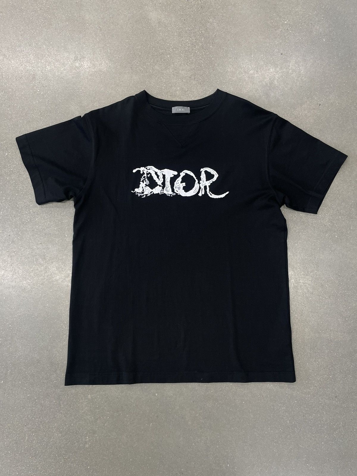 Image of Dior X Peter Doig Tee in Black, Men's (Size Small)