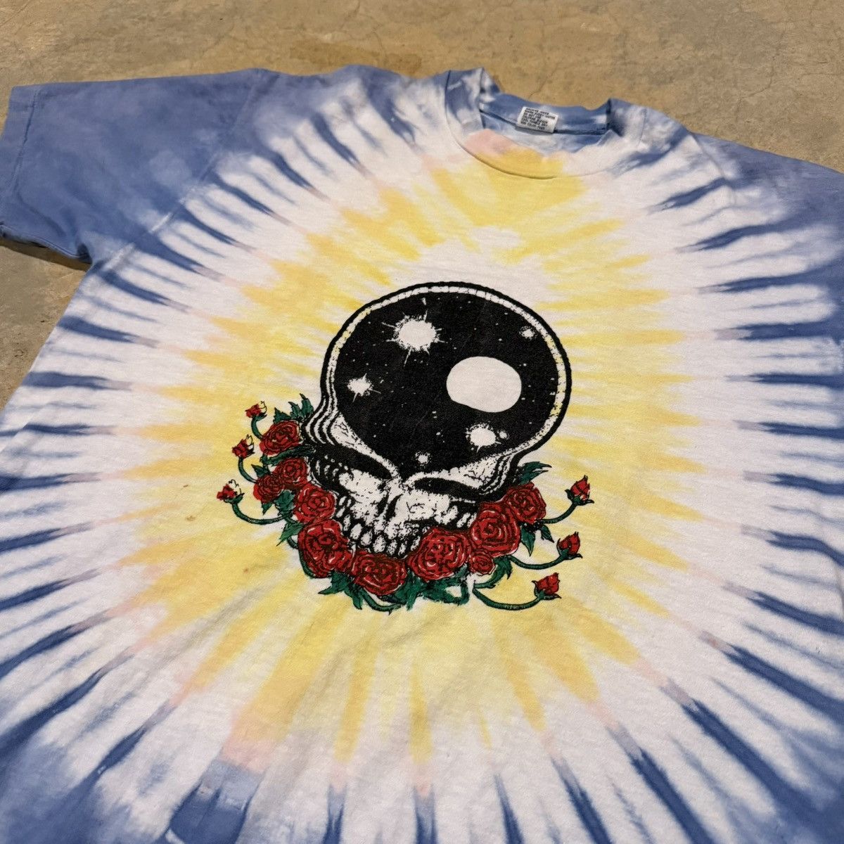 Grateful Dead Vintage 1990s Grateful Dead Space Your Face Tiedye Band Tee Size US L / EU 52-54 / 3 - 3 Thumbnail