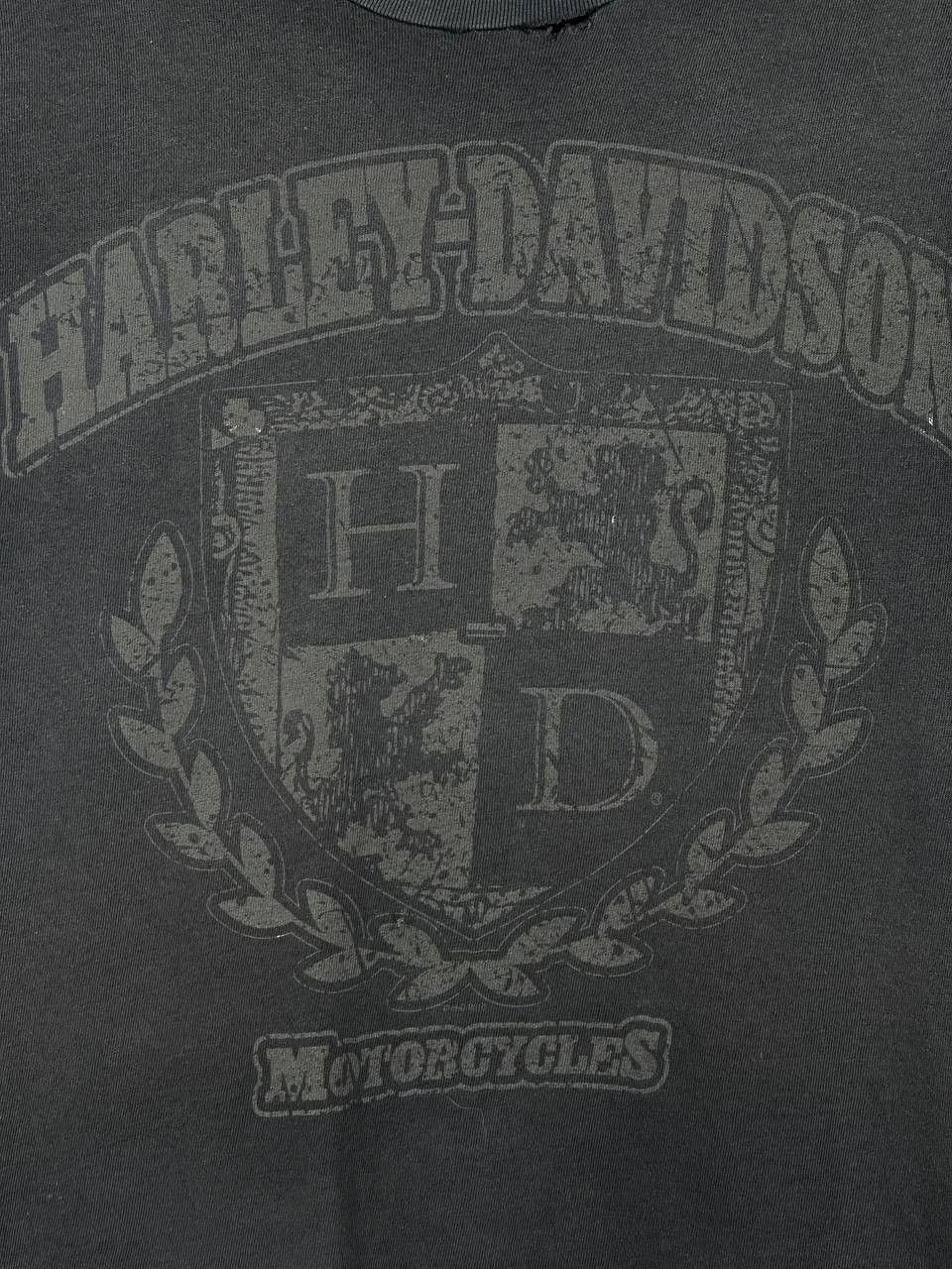 Harley Davidson Vintage Harley Davidson T Shirt Faded Black Biker USA Size US L / EU 52-54 / 3 - 5 Thumbnail