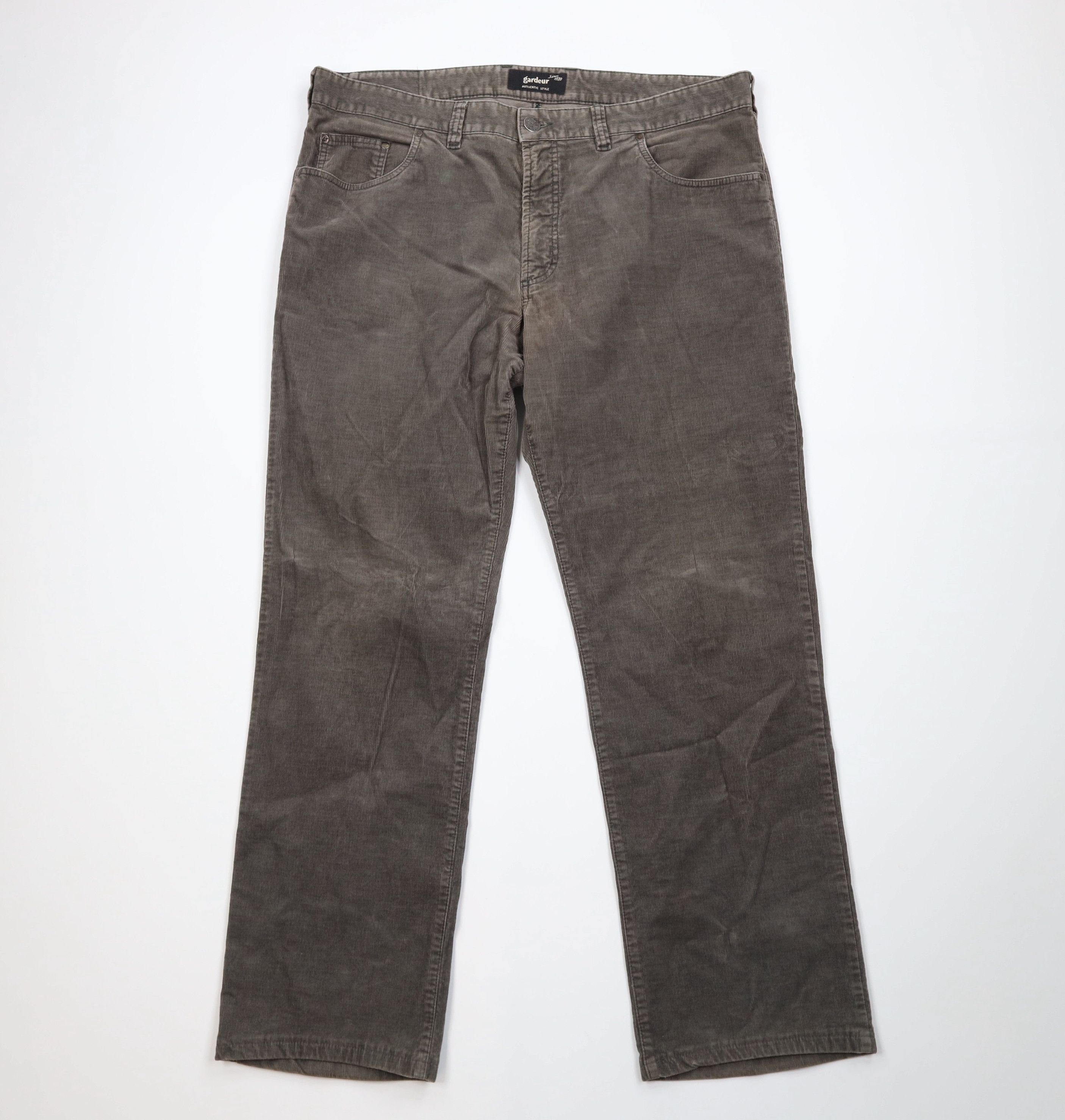 Gardeur Gardeur Wide Leg Bootcut Corduroy Chino Pants Trousers Gray Size US 40 / EU 56 - 1 Thumbnail