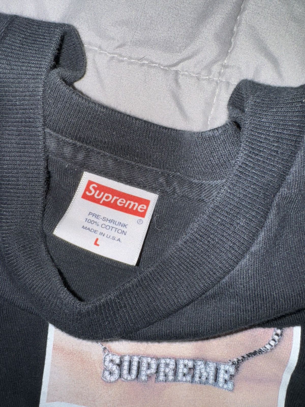 Supreme Supreme Necklace T Shirt Size Large Saliva T Shirt Size US L / EU 52-54 / 3 - 2 Thumbnail
