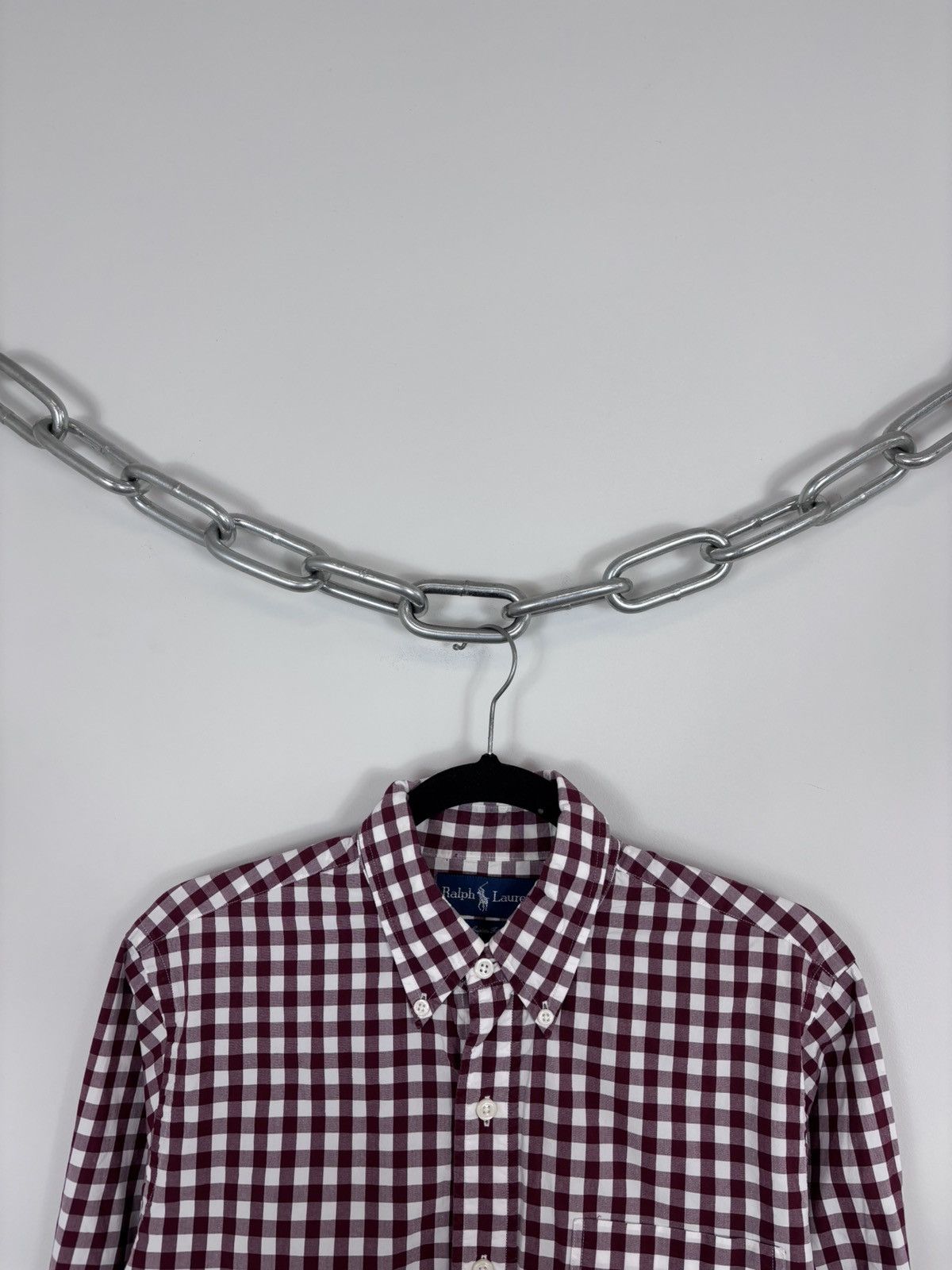 Ralph Lauren Ralph Lauren Vintage Men’s Gingham Check Long Sleeve Shirt Size US M / EU 48-50 / 2 - 3 Thumbnail
