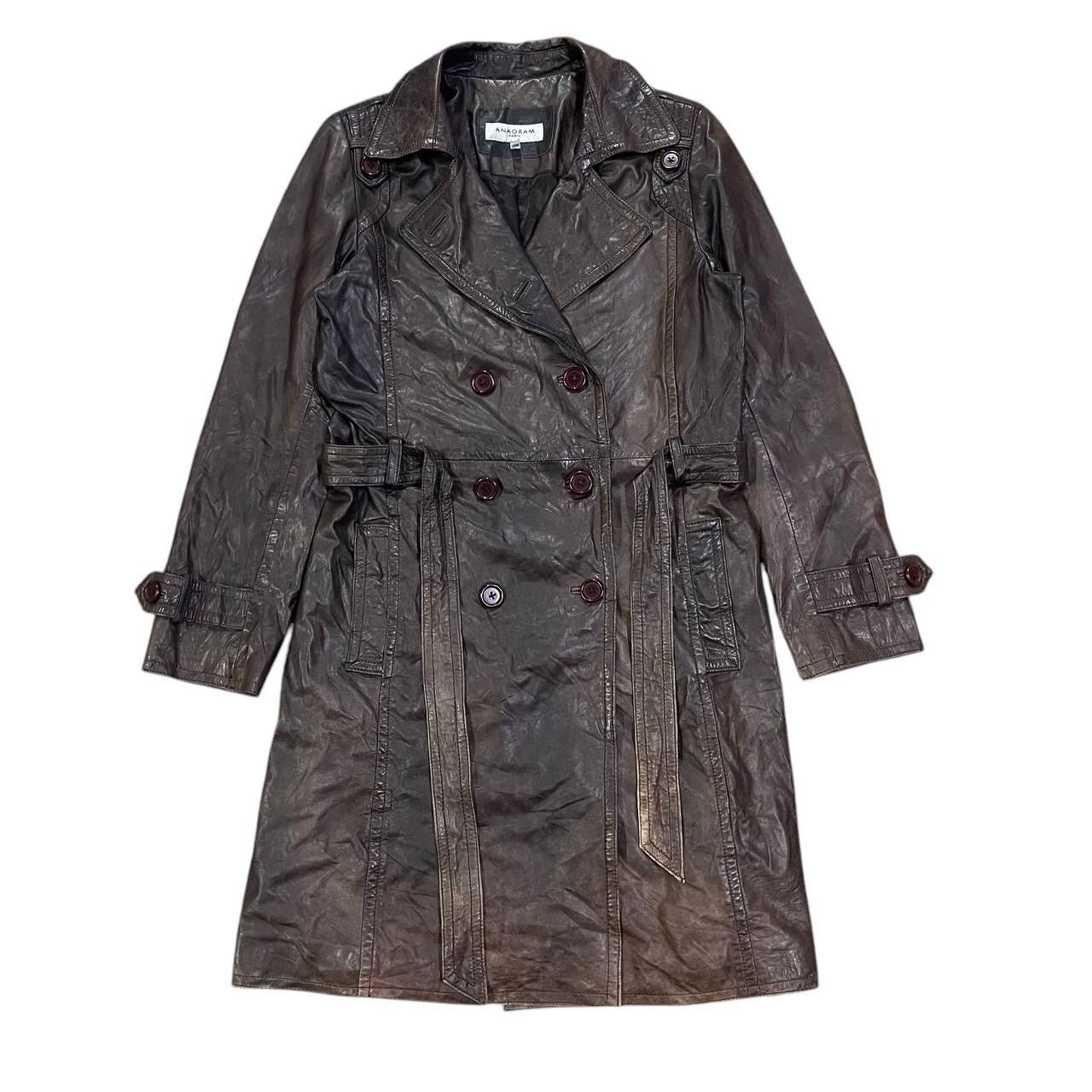 Other Vintage Anagram Paris Leather Long Coat Sheepskin Size S / US 4 / IT 40 - 1 Thumbnail