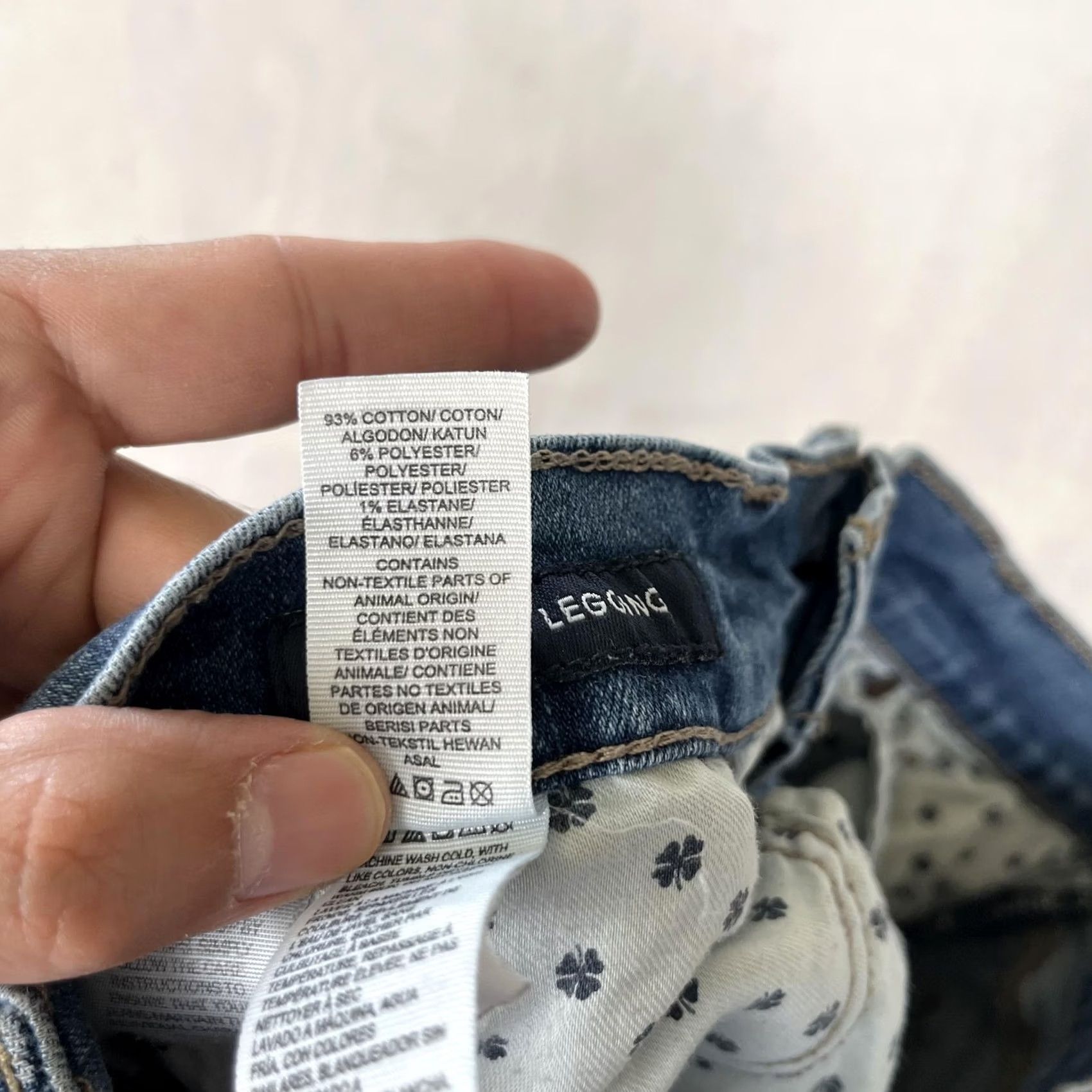 Lucky Brand Lucky Brand Brooke Legging Jeans Women 4/27 Blue Distressed Stretch Denim Size 27" / US 4 / IT 40 - 7 Thumbnail