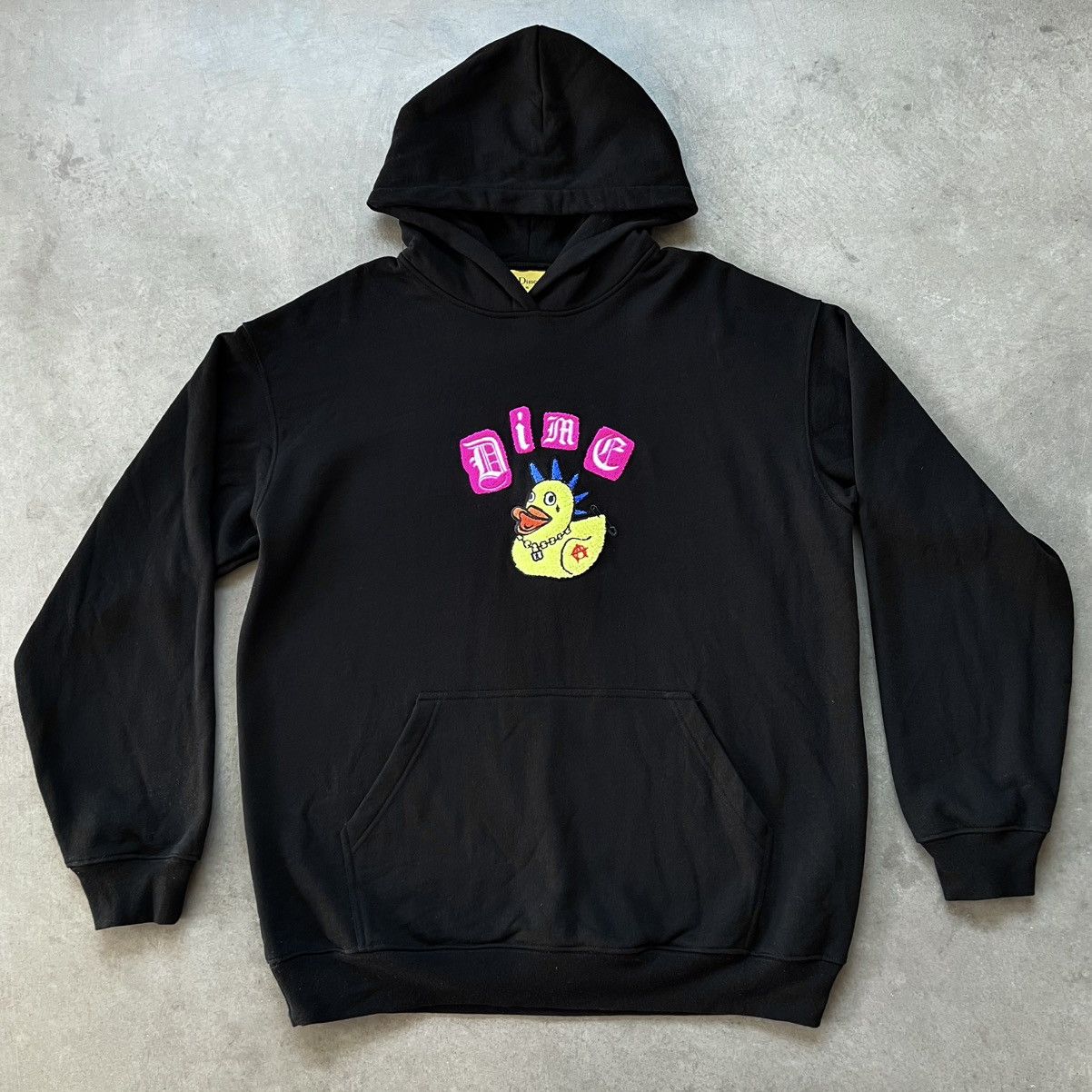 Dime black: REBEL DUCK CHENILLE HOODIE Size US XL / EU 56 / 4 - 1 Thumbnail