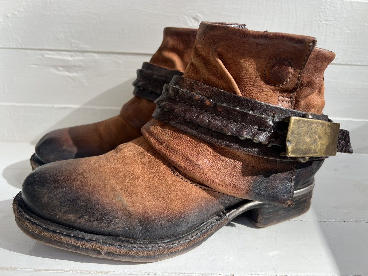 A.S.98 AS98 Airstep Leather Biker Zipper Boots Women Size 36 Size US 6 / IT 36 - 4 Thumbnail