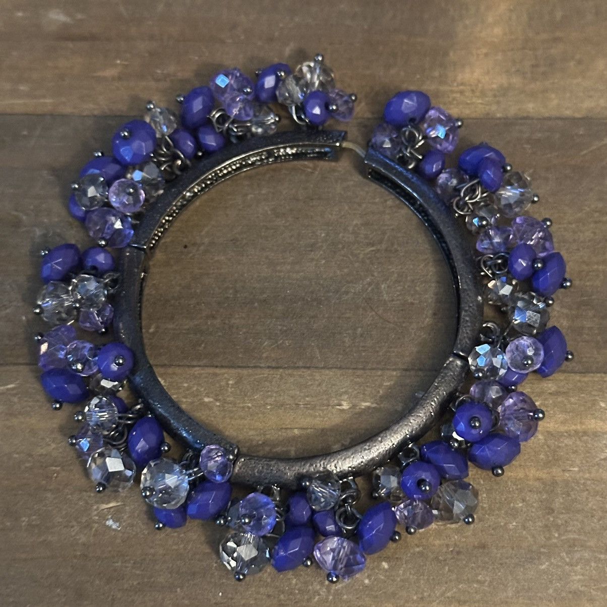 Other Purple cluster dangle bead stretch bracelet Size ONE SIZE - 5 Thumbnail
