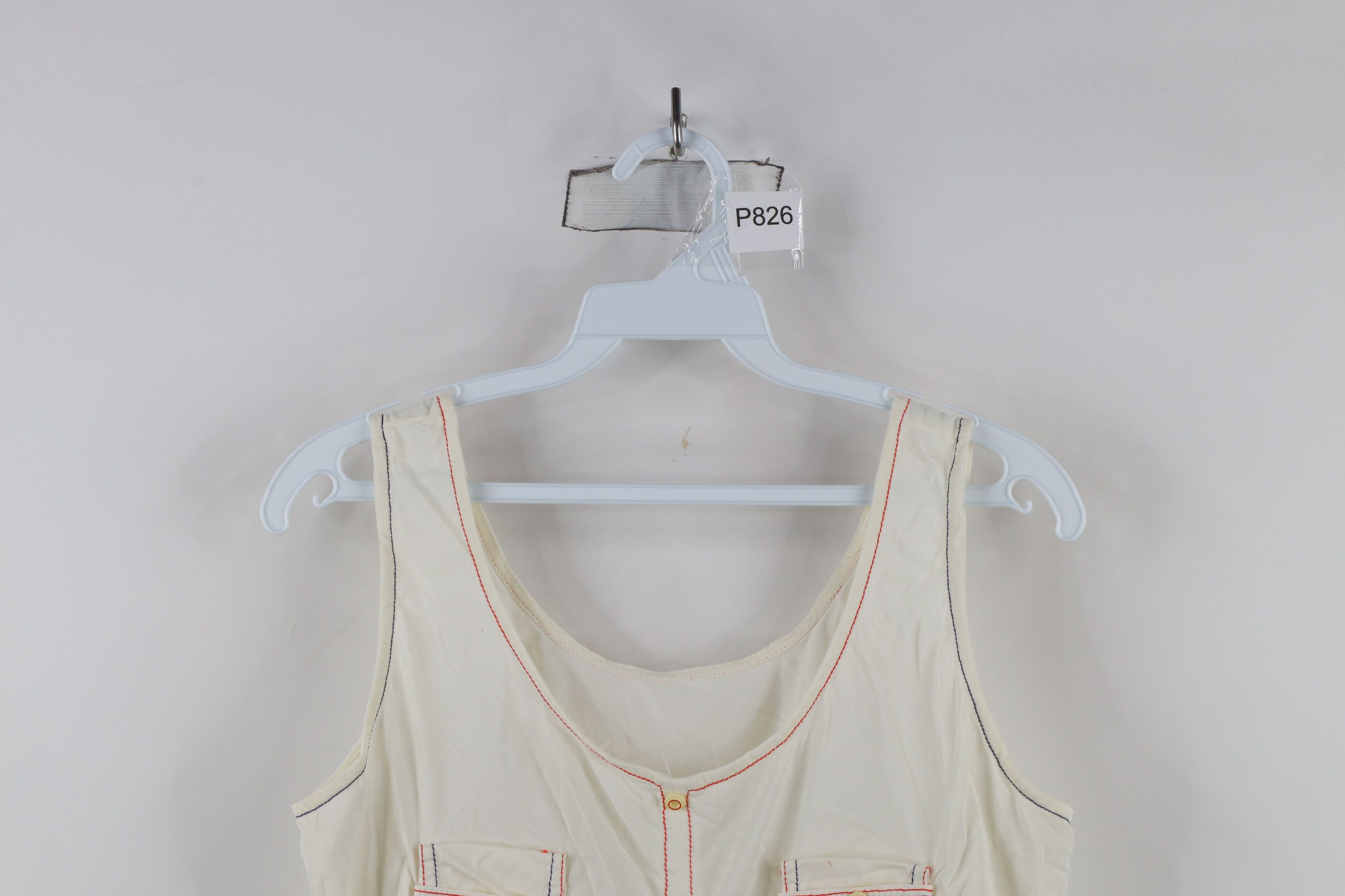 Vintage Vintage 60s 70 Streetwear Sheer Pocket Tank Top T-Shirt USA Size L / US 10 / IT 46 - 2 Thumbnail