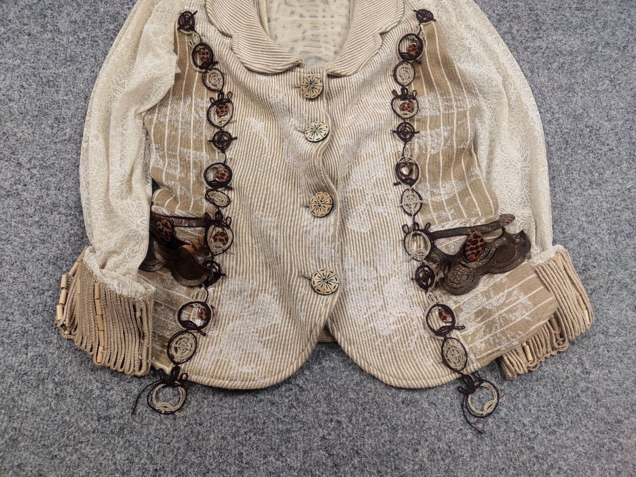 Other Save the Queen Vintage Design Combined fabric Blazer jacket Size L / US 10 / IT 46 - 5 Thumbnail