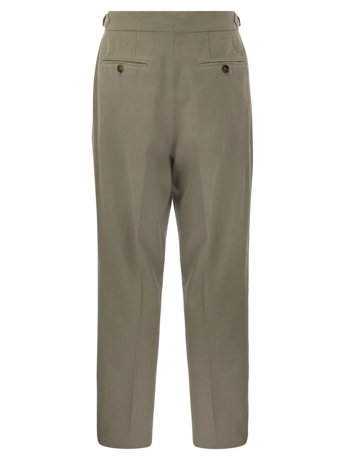 Brunello Cucinelli Brunello Cucinelli Twisted Cotton Gabardine Trousers Size US 38 / EU 54 - 3 Thumbnail