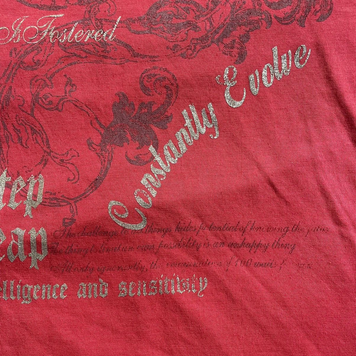 If Six Was Nine × Japanese Brand × Le Grande Bleu (L.G.B.) 🇯🇵 BEAUMONT CARR POEM GLITTER FONT DOUBLE LAYER TSHIRT Size US XXL / EU 58 / 5 - 15 Thumbnail