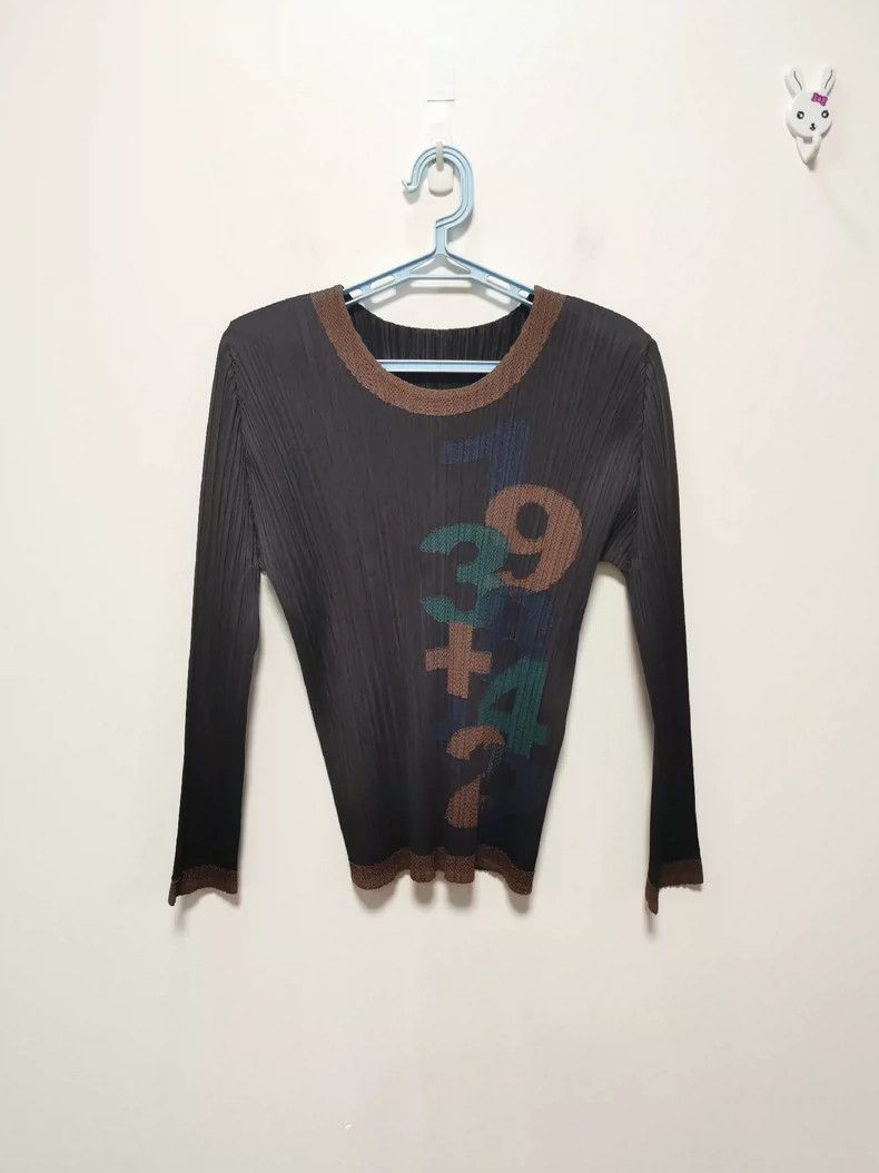 Issey Miyake Issey Miyake size:3 Black digital long-sleeved top Size M / US 6-8 / IT 42-44 - 1 Thumbnail