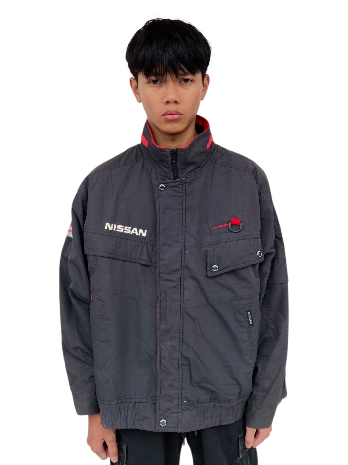 Japanese Brand 1990s Nissan - Multipocket Cargo Jacket Size US L / EU 52-54 / 3 - 1 Thumbnail