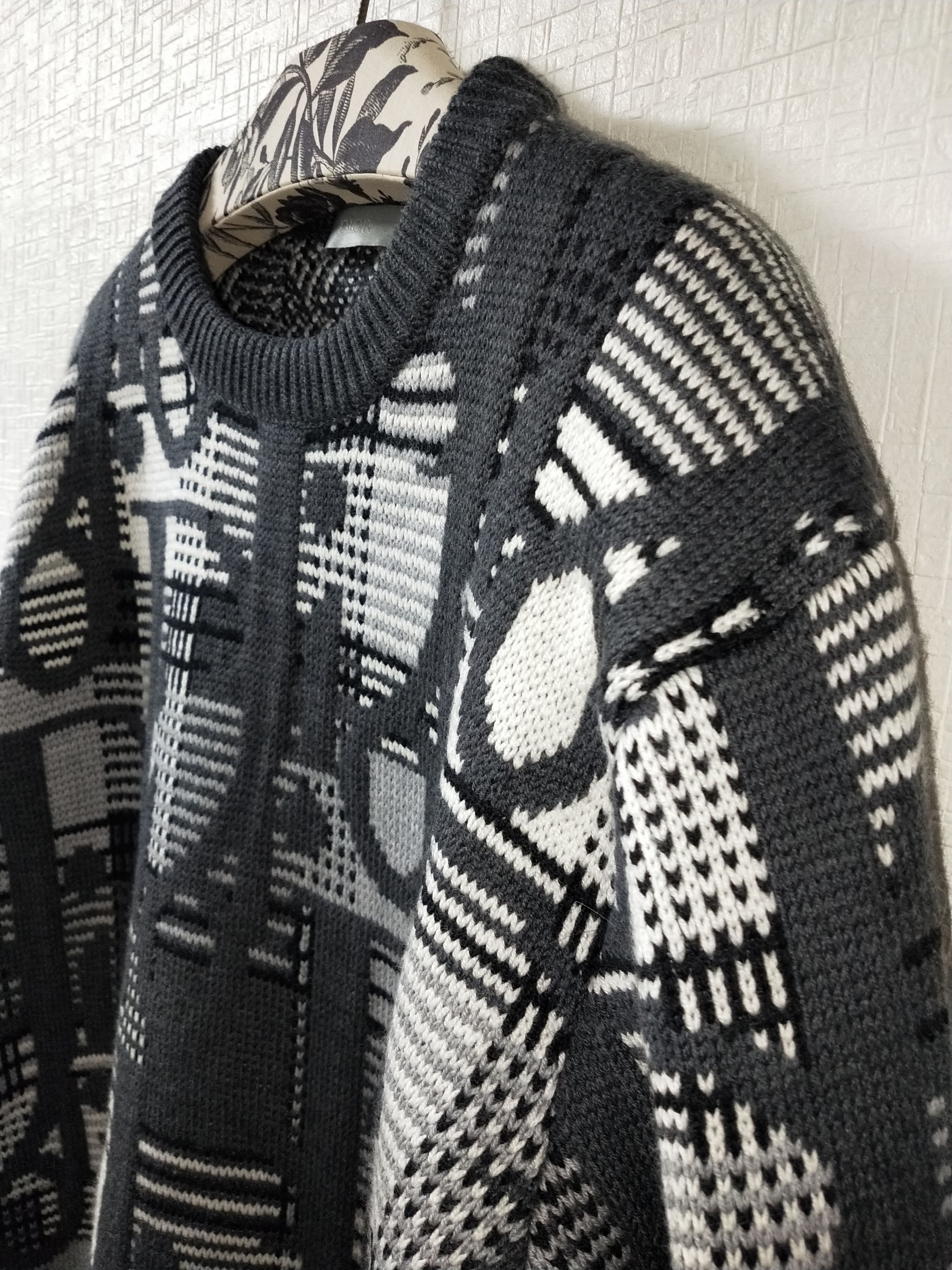Dior Oblique Wool Jacquard Sweater Size US L / EU 52-54 / 3 - 3 Thumbnail