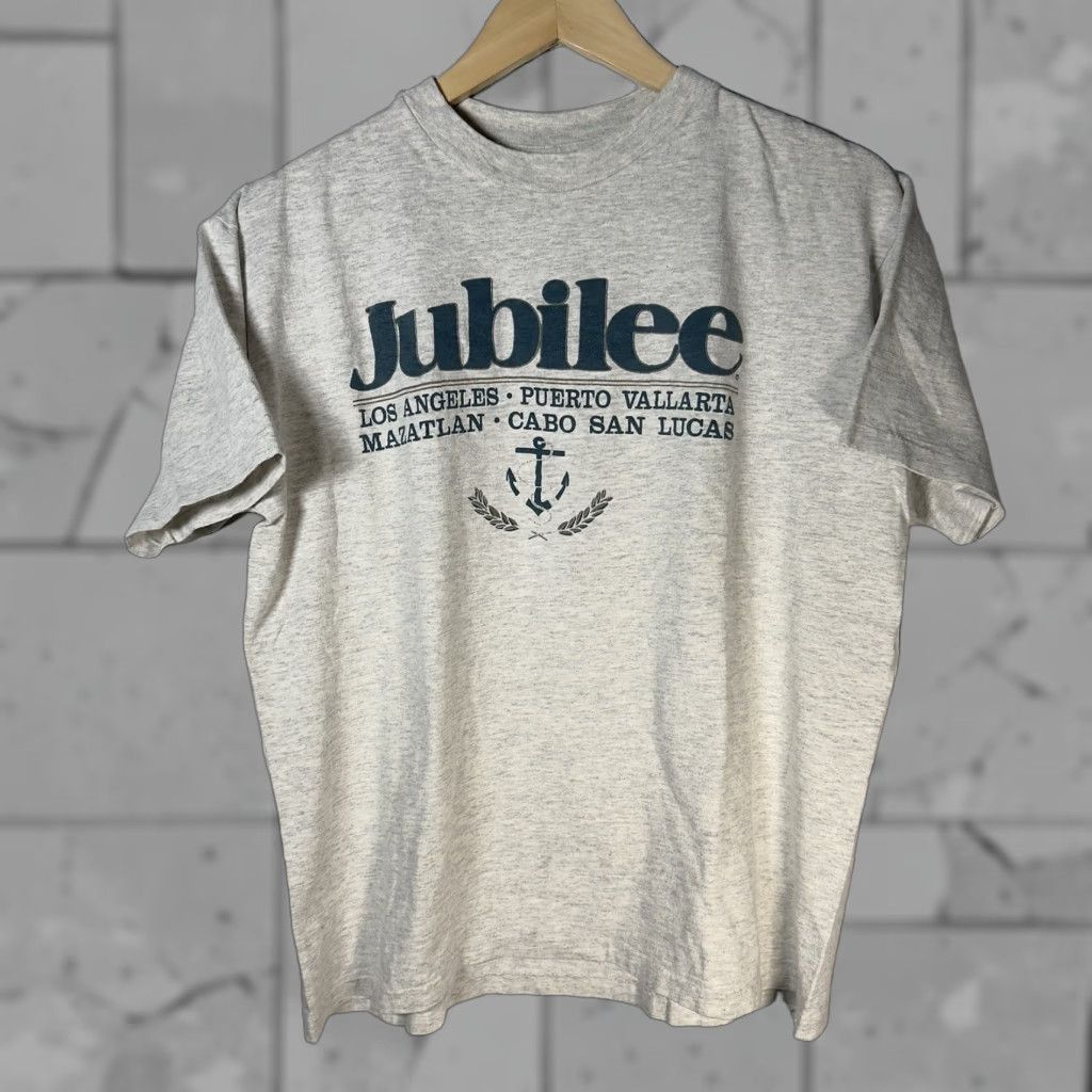 Vintage Vintage Mendez Jubilee USA Single Stitch Graphic T-Shirt Mens Large Gray Size US L / EU 52-54 / 3 - 1 Thumbnail