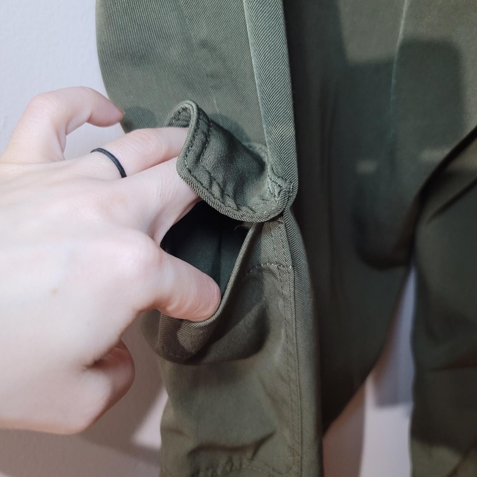 Other Max Studio Olive Green Utility Cargo Jogger streetwear Sz L Size 36" / US 14 / IT 50 - 4 Thumbnail