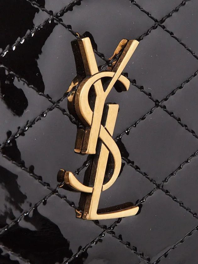Saint Laurent Paris o1b1hav110125 Size: OS / Gaby Zippered Leather Pouch Black Size ONE SIZE - 5 Thumbnail