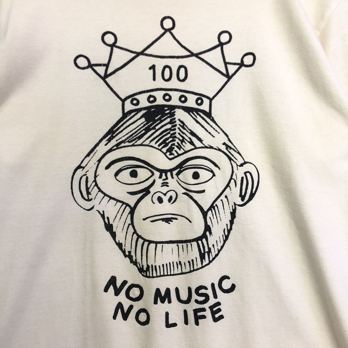 Band Tees Tower Records X The Cro-Magnons 99 NO MUSIC NO LIFE Tshirt Size US M / EU 48-50 / 2 - 3 Thumbnail