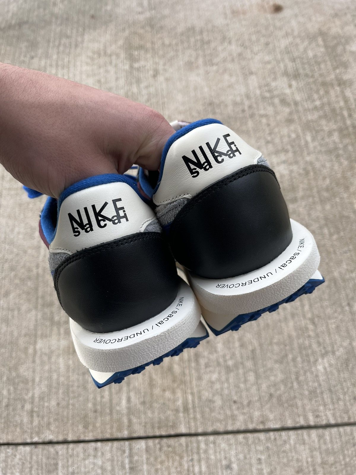 Nike × Sacai × Undercover Nike LD Waffle sacai Undercover Night Maroon Team Royal Size US 11.5 / EU 44-45 - 4 Thumbnail