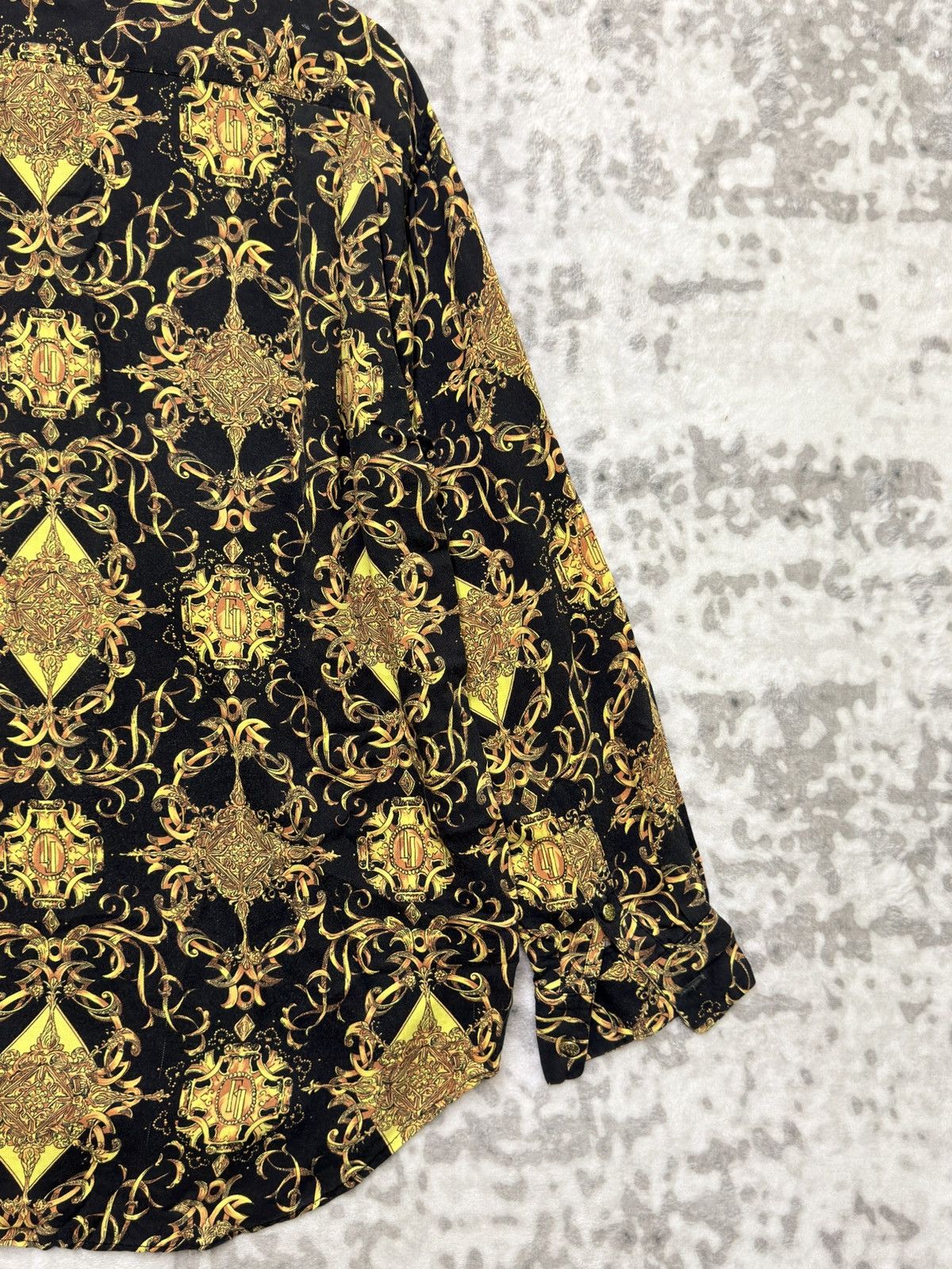 Yoshiyuki Konishi Vintage Ficce Yoshiyuki Konishi Barocco Rayon Black Gold Size US L / EU 52-54 / 3 - 11 Thumbnail