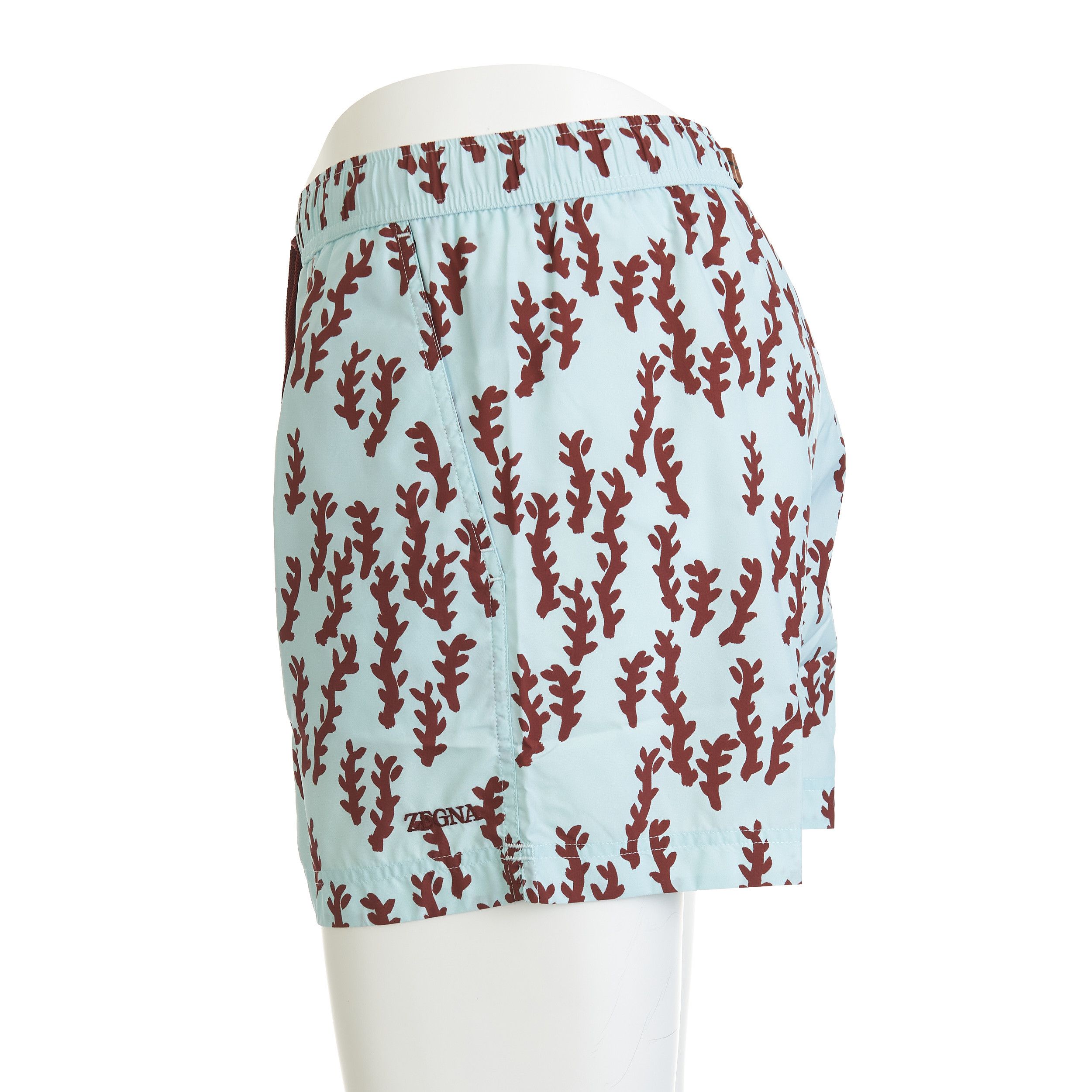 Ermenegildo Zegna Light Blue Terracotta Oasi Print Swim Trunks Size M Size US 30 / EU 46 - 6 Thumbnail