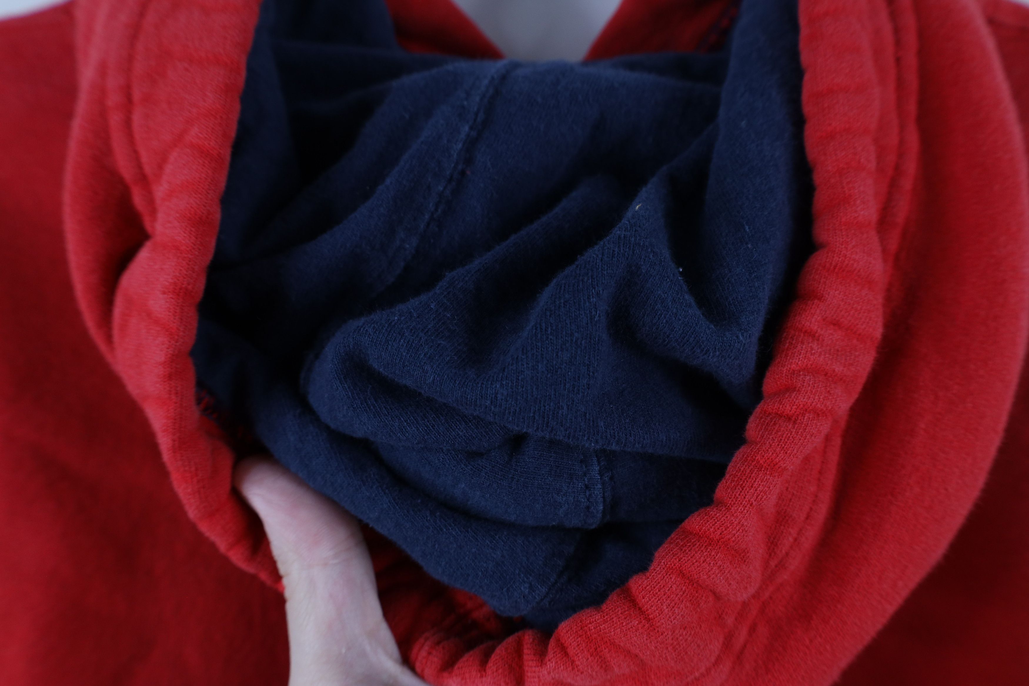 Champion × Vintage Vintage 90s Champion Logo Baggy Hoodie Sweatshirt Red Size US XXL / EU 58 / 5 - 10 Thumbnail