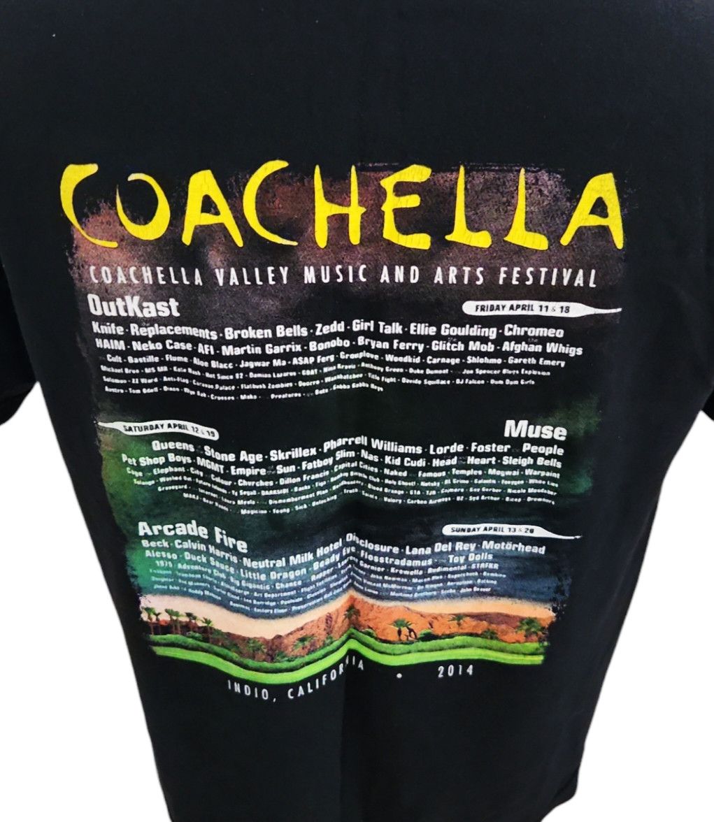 COACHELLA MUSIC FESTIVAL 2014 VINTAGE T SHIRT RARE OUTKAST