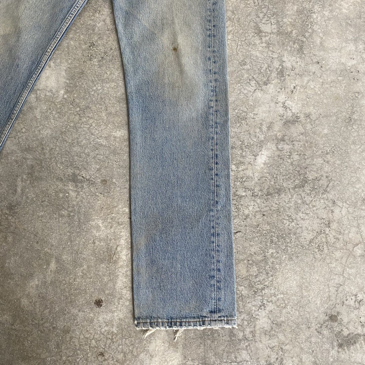 Levi's Vintage 1995 Levis 501 Faded Muddy Blue Denim Jeans Size US 30 / EU 46 - 8 Thumbnail