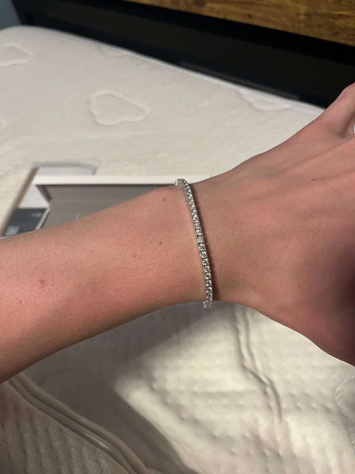 Other Moissanite Tennis Bracelet Size 7.5 Size ONE SIZE - 3 Thumbnail