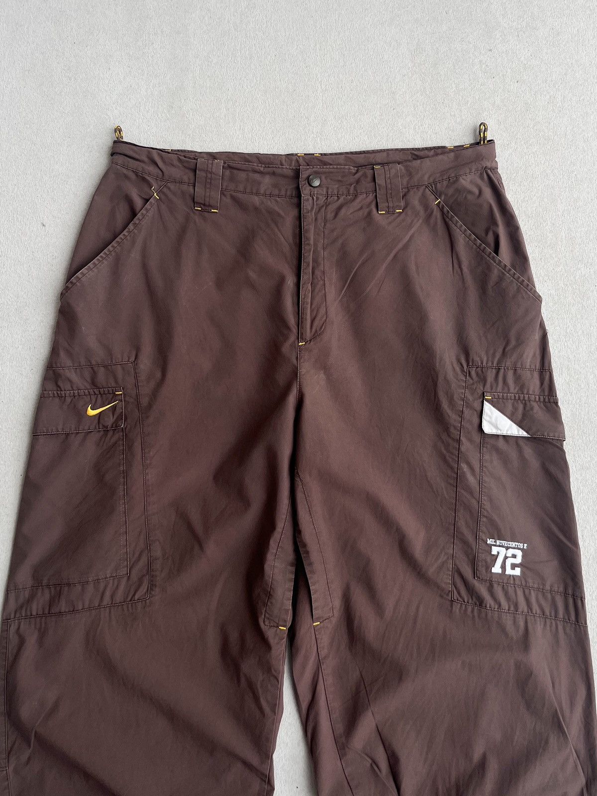 Nike Vtg Nike 1972 Liga oficial do pais wide leg cargo pants Size US 36 / EU 52 - 11 Thumbnail