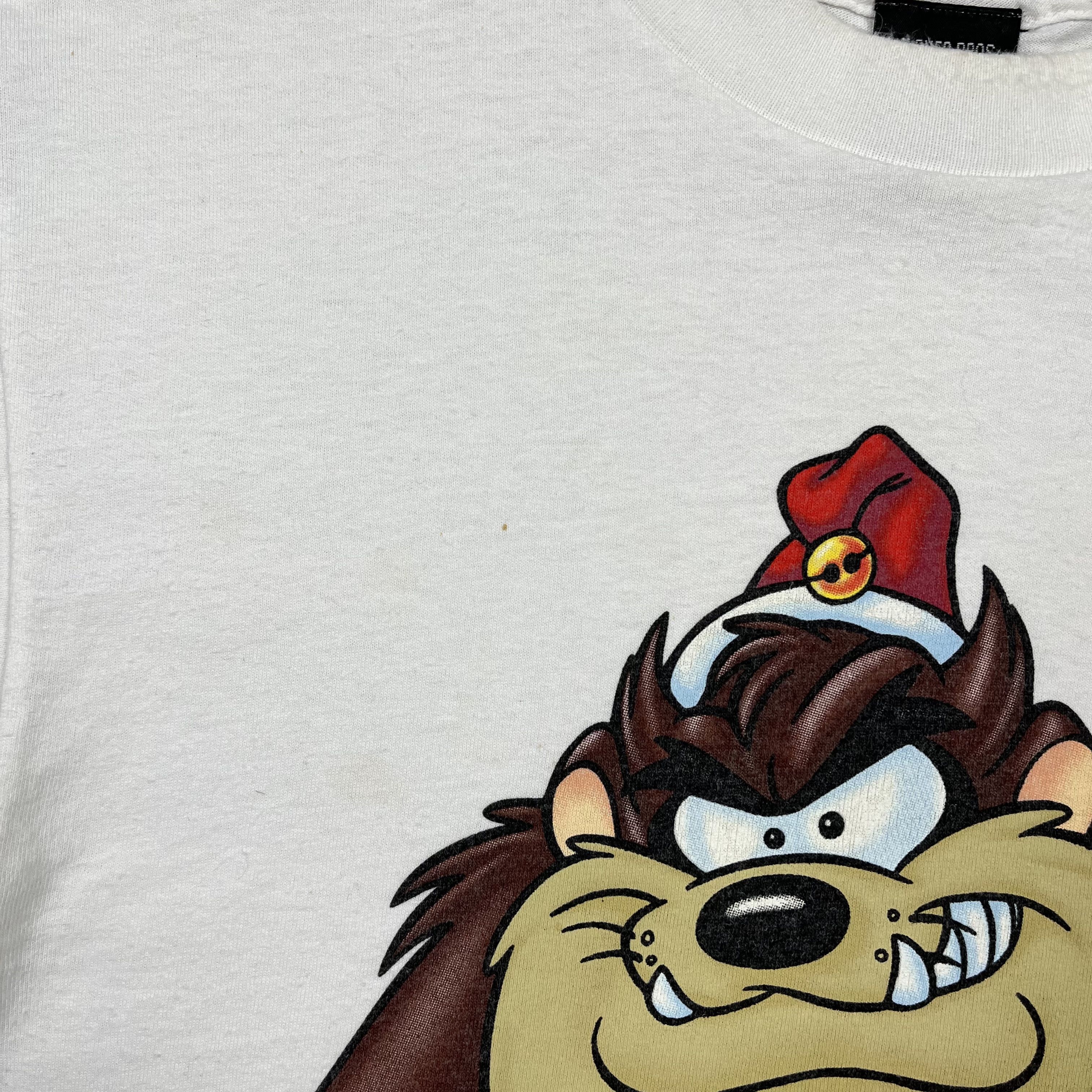 Vintage Vintage Warner Bros Taz Big Logo Cartoon T shirt 1999 Size US M / EU 48-50 / 2 - 11 Thumbnail