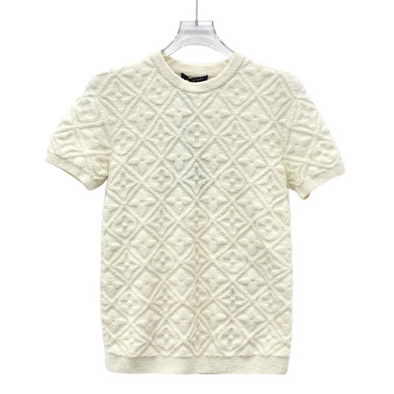 Louis Vuitton Louis Vuitton All-over Embossed Logo Short Sleeve K26WX Size S / US 4 / IT 40 - 1 Thumbnail